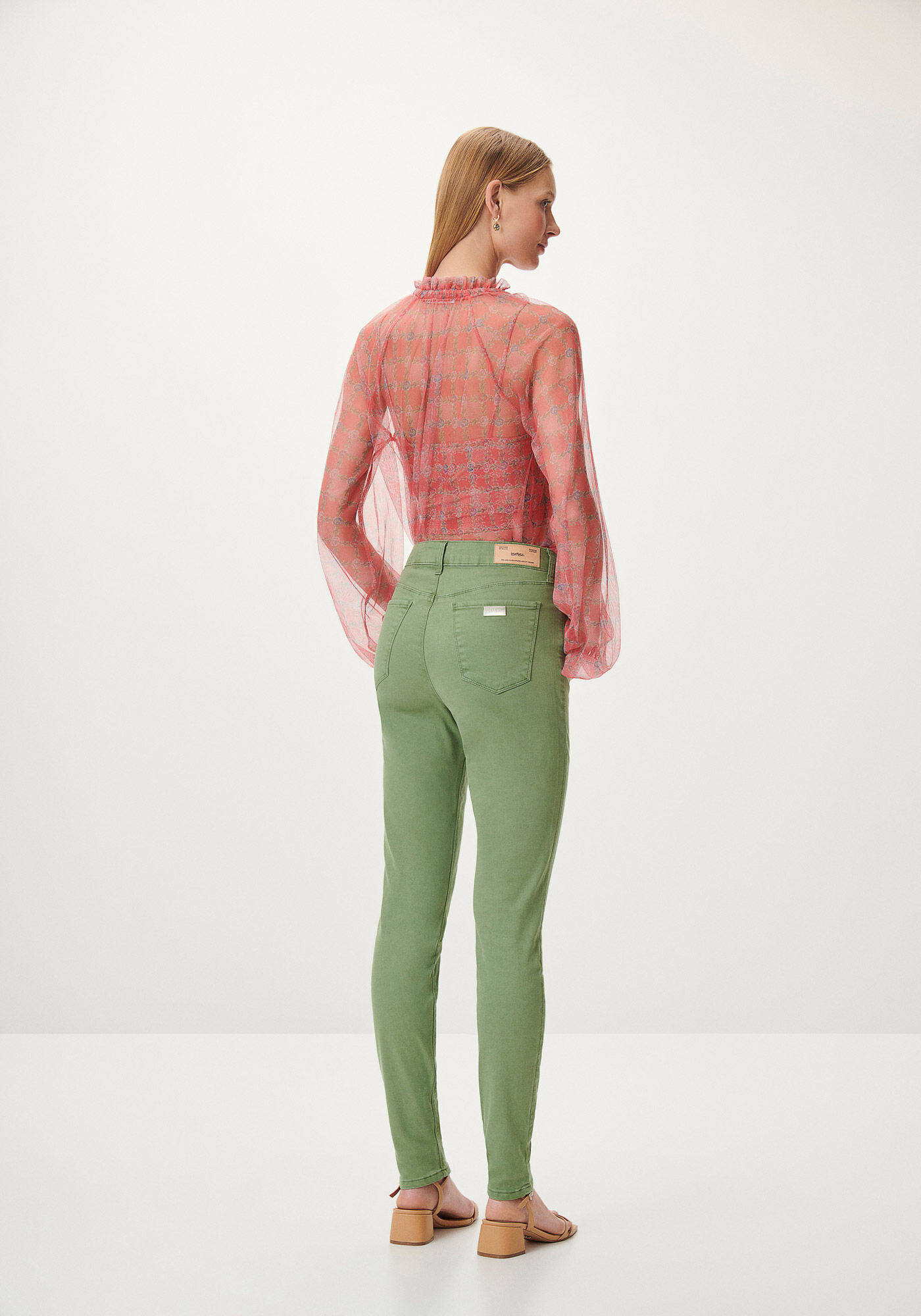 Cal&ccedil;a Sarja Skinny Cintura Alta Color, , large.