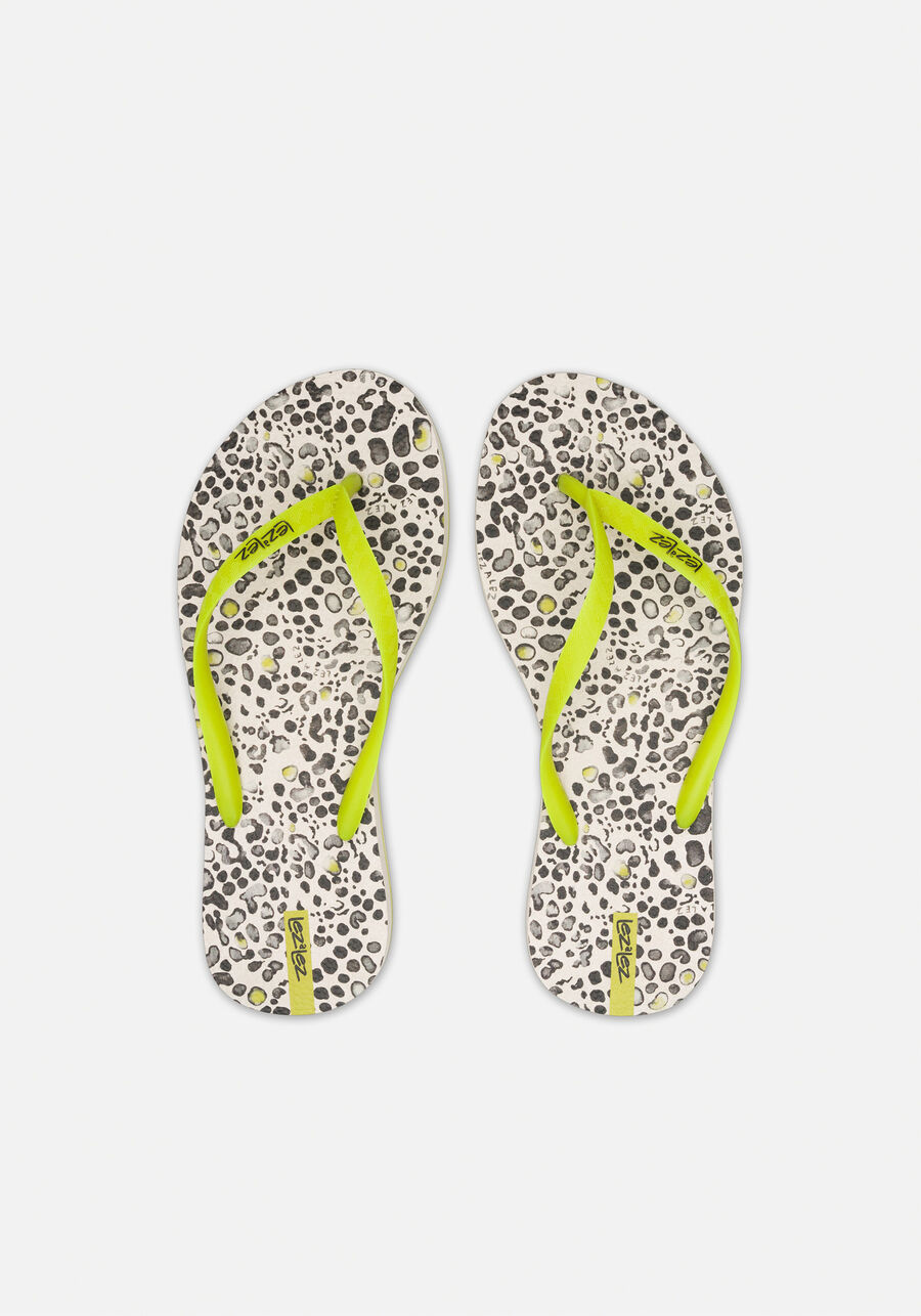 Chinelo Feminino Estampado Com Tiras Finas, ARATU BEGE. Chinelo Feminino Estampado Com Tiras Finas, ARATU BEGE, large.