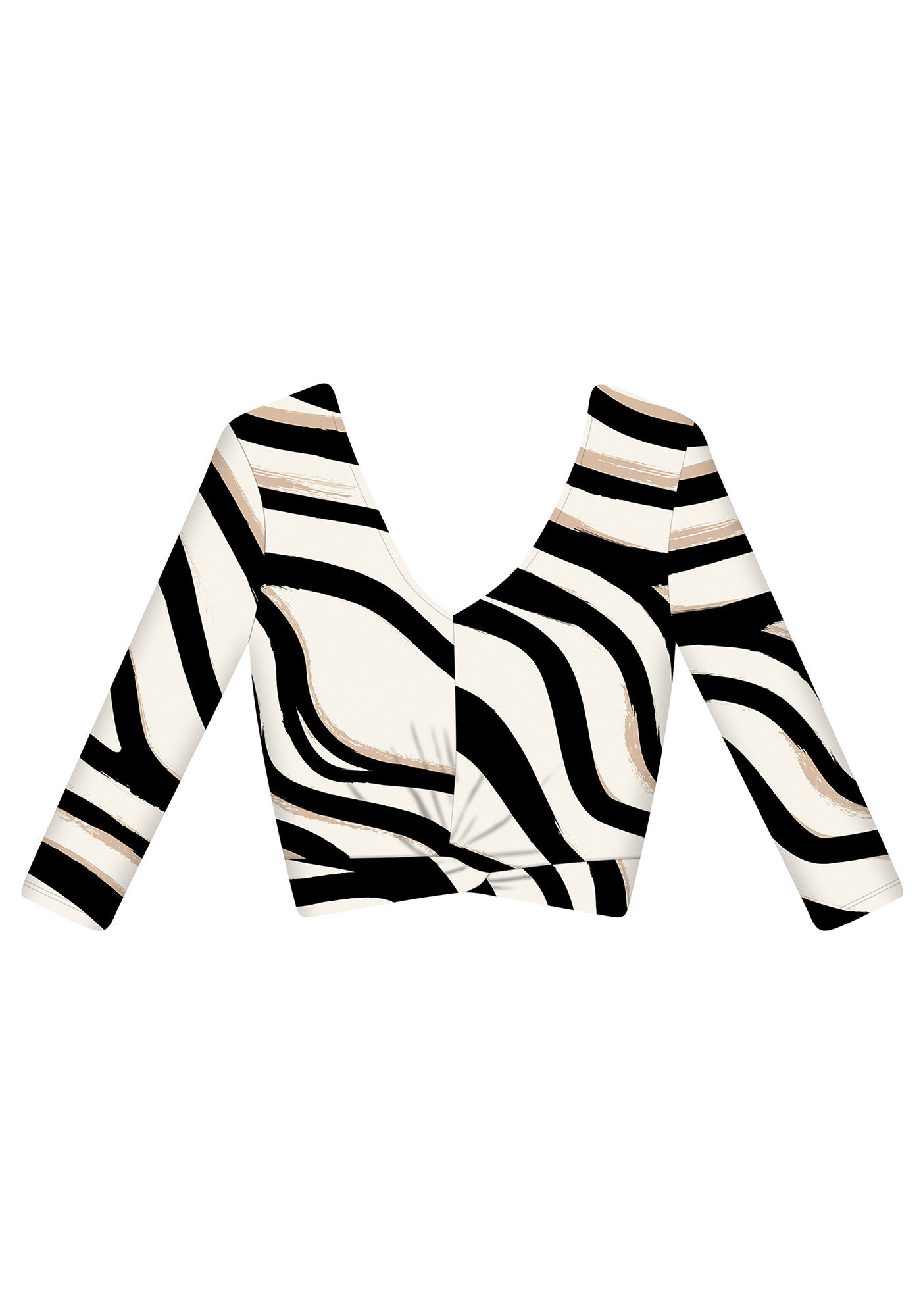 Blusa Malha Canelado Wave Cropped, , large.