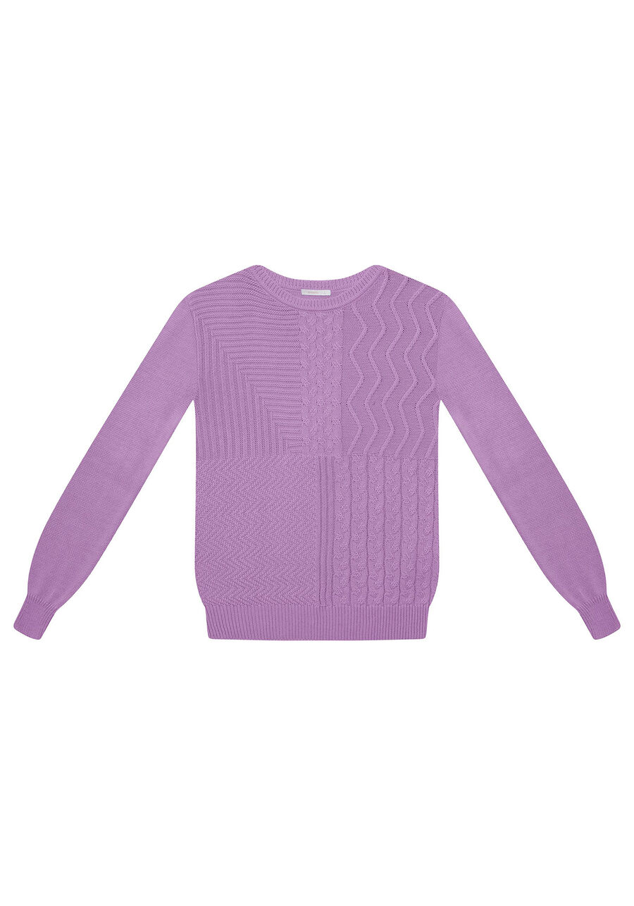 Blusão Manga Longa Textura Tricô, . Blusão Manga Longa Textura Tricô, , large.