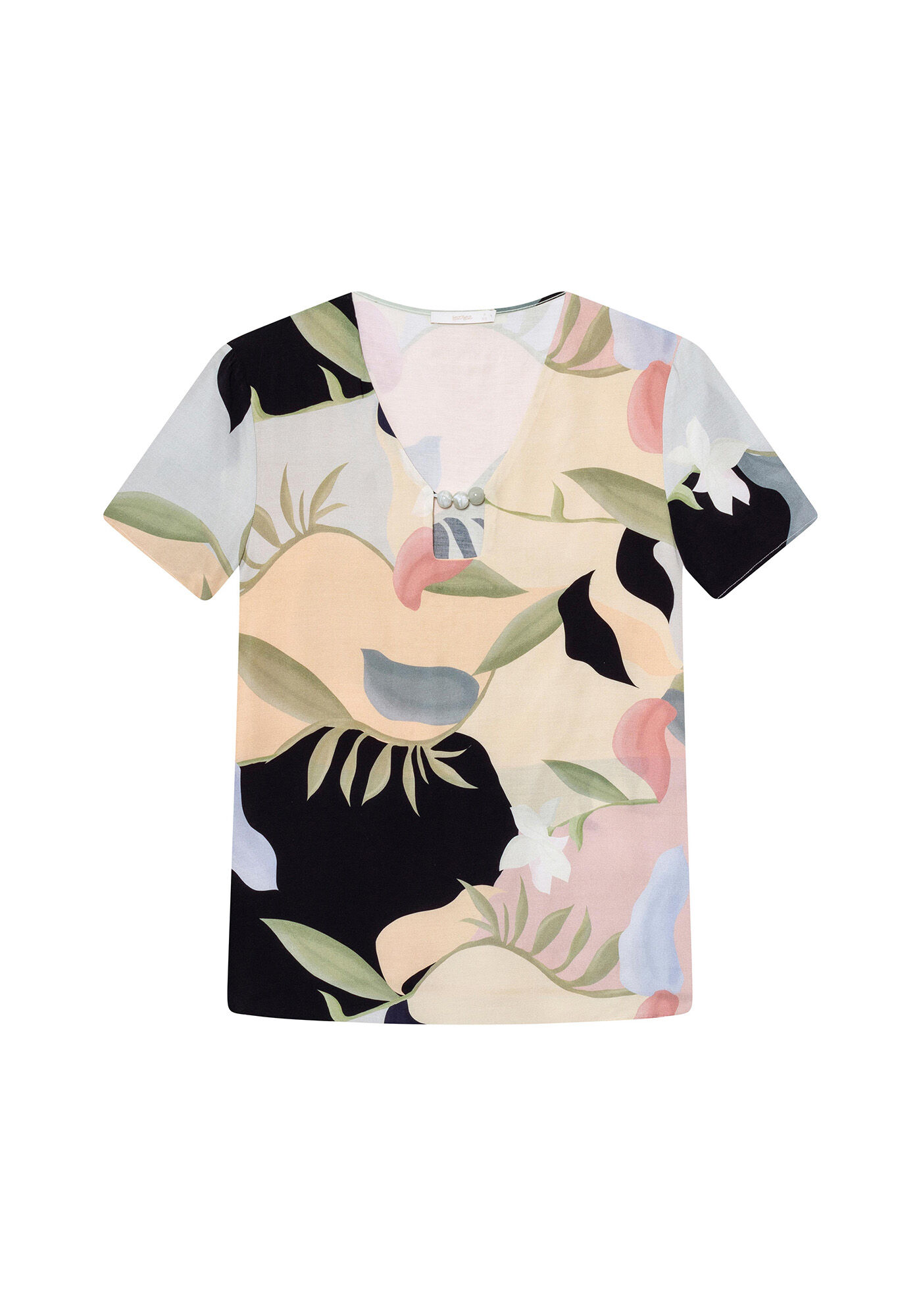 Blusa Estampada Recorte, , large.