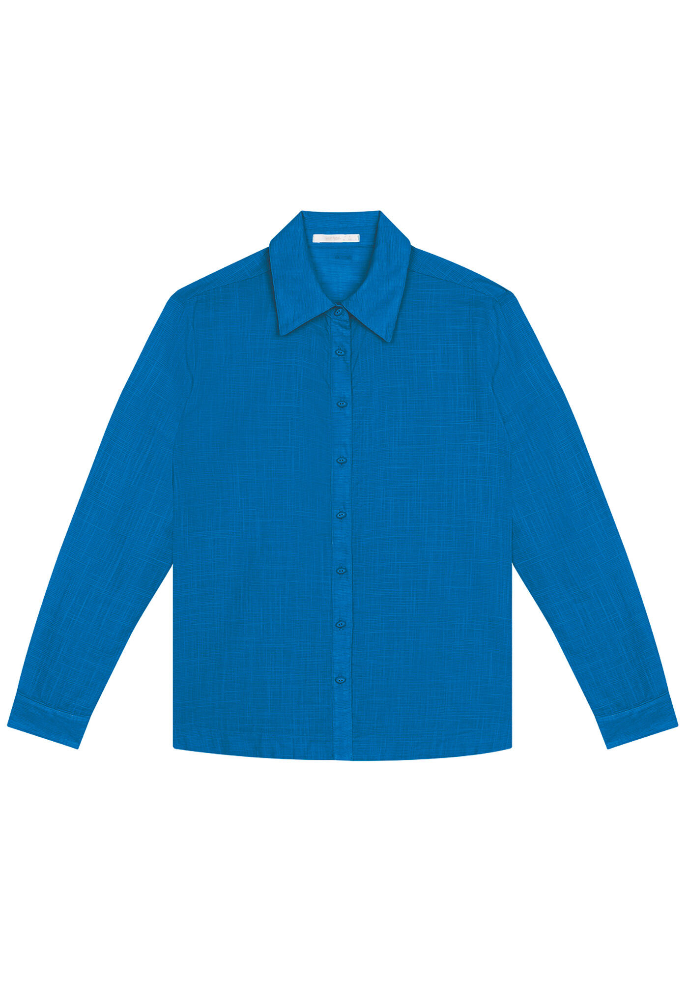 Camisa Manga Longa em Tecido Texturizado, , large.