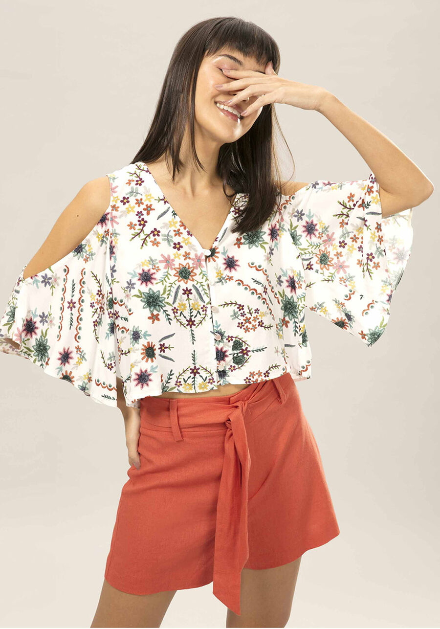 Blusa Naked Shoulder Estampa, . Blusa Naked Shoulder Estampa, , large.