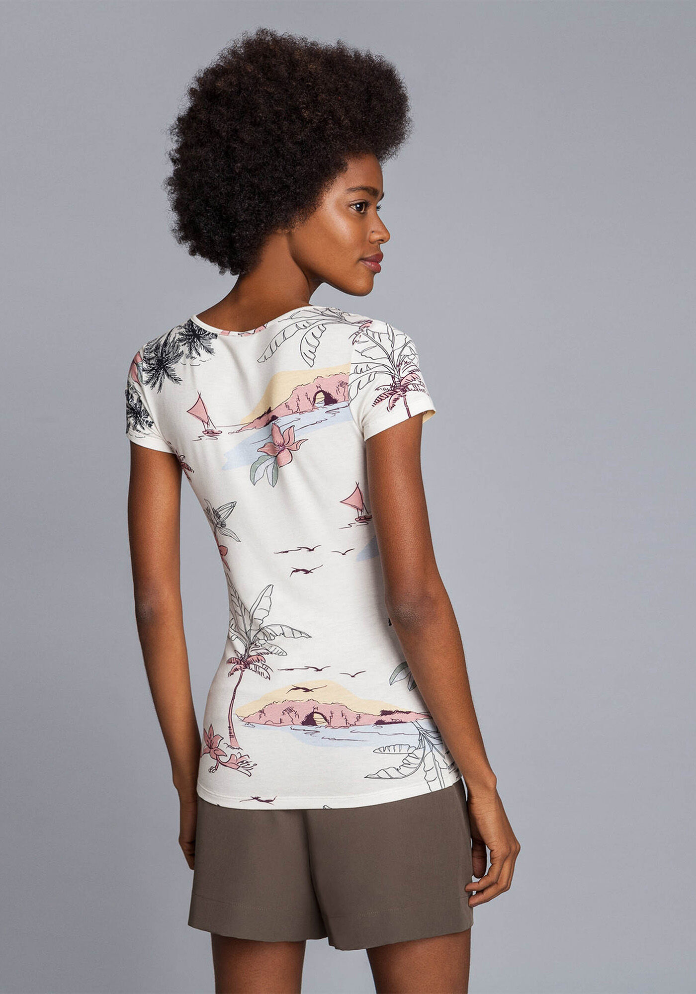 Blusa Manga Curta Estampada Dream, , large.