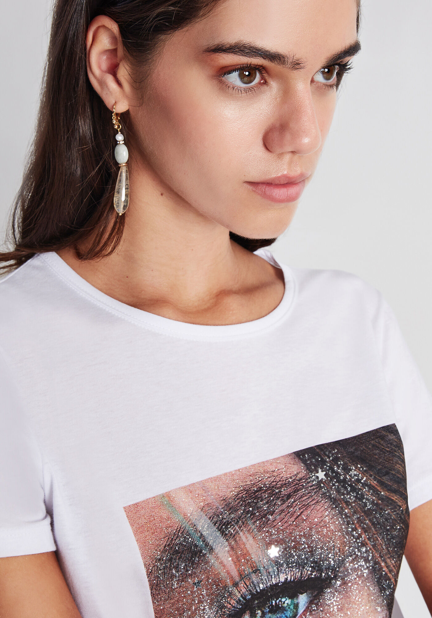 Blusa Glitter com Faixa, , large.