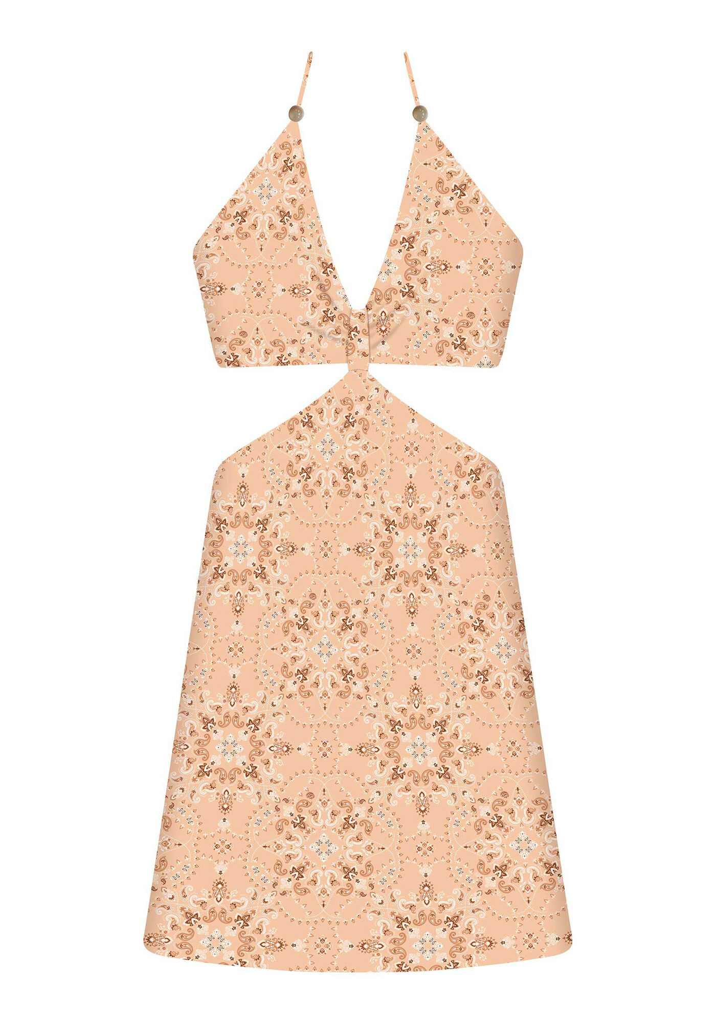 Vestido Frente &Uacute;nica Estampa, , large.