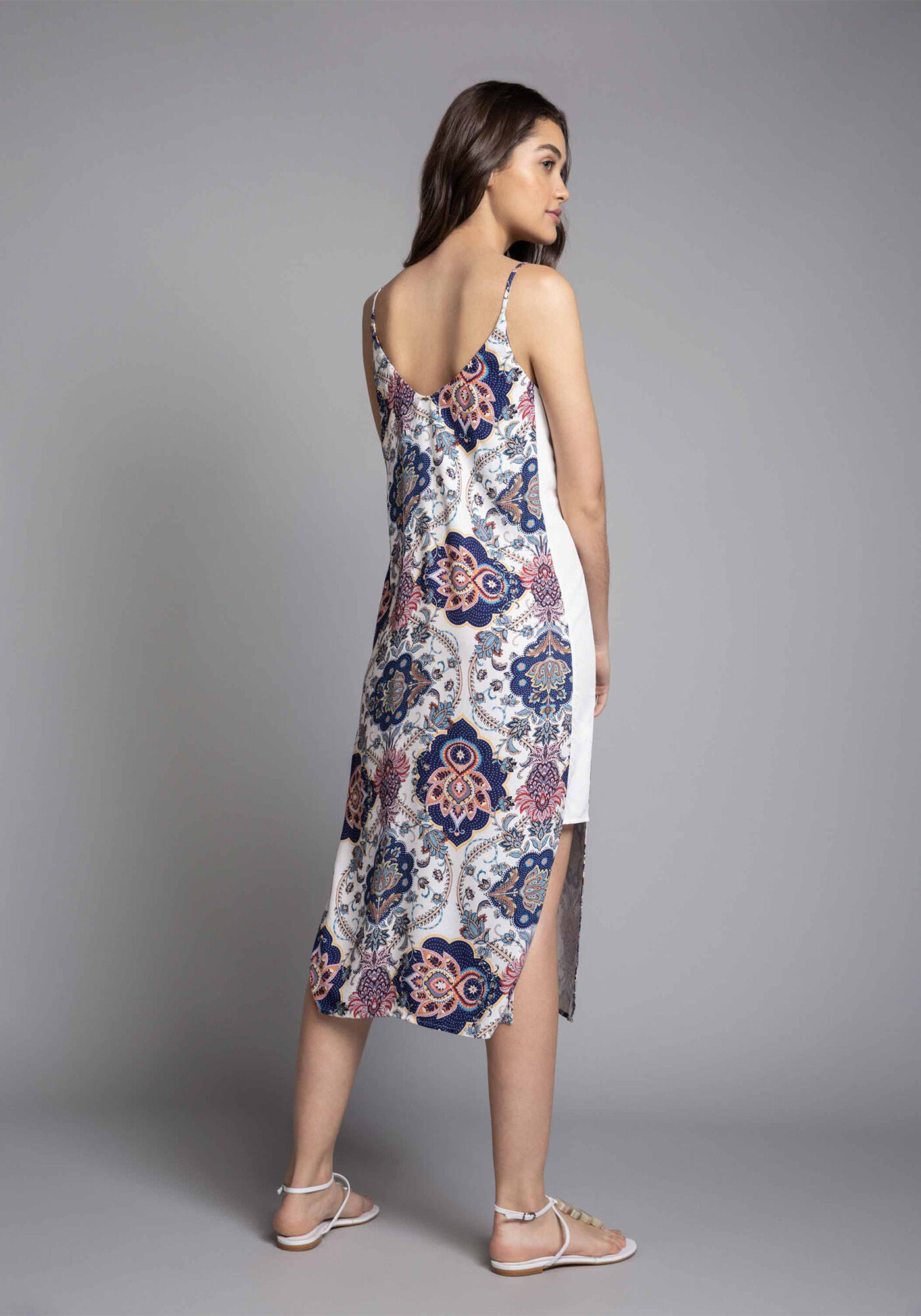 Vestido M&iacute;di Estampa Nimbim, , large.