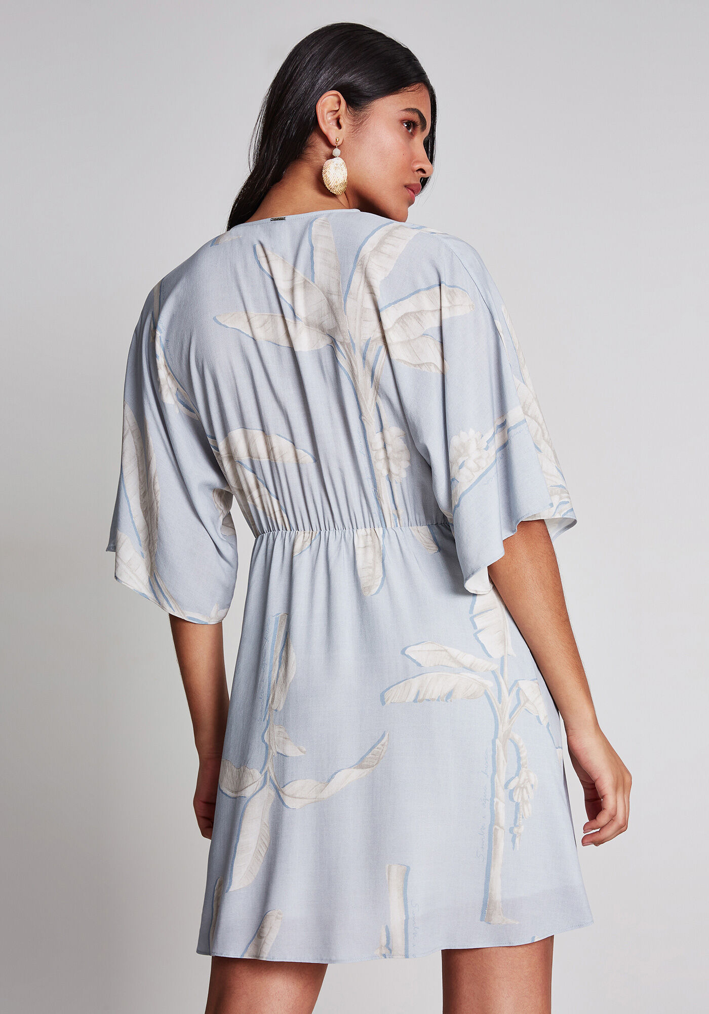 Vestido Amarra&ccedil;&atilde;o Cintura Estampa, , large.