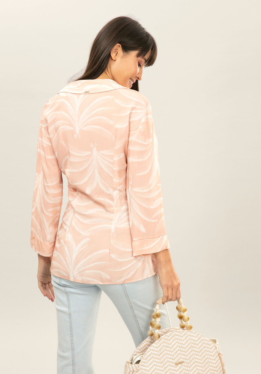Blusa Manga 3/4 Transpassada, . Blusa Manga 3/4 Transpassada, , large.