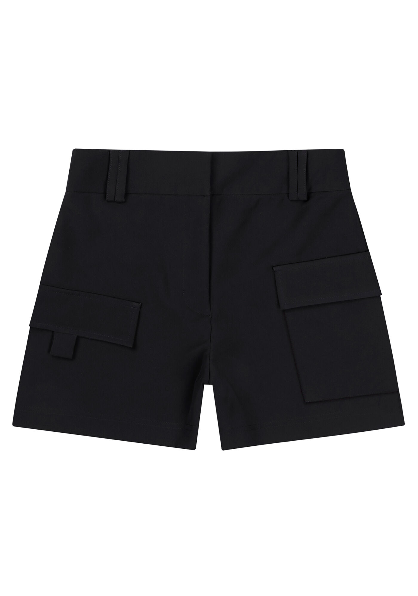 Shorts Cintura Alta com Detalhe Lapela, , large.