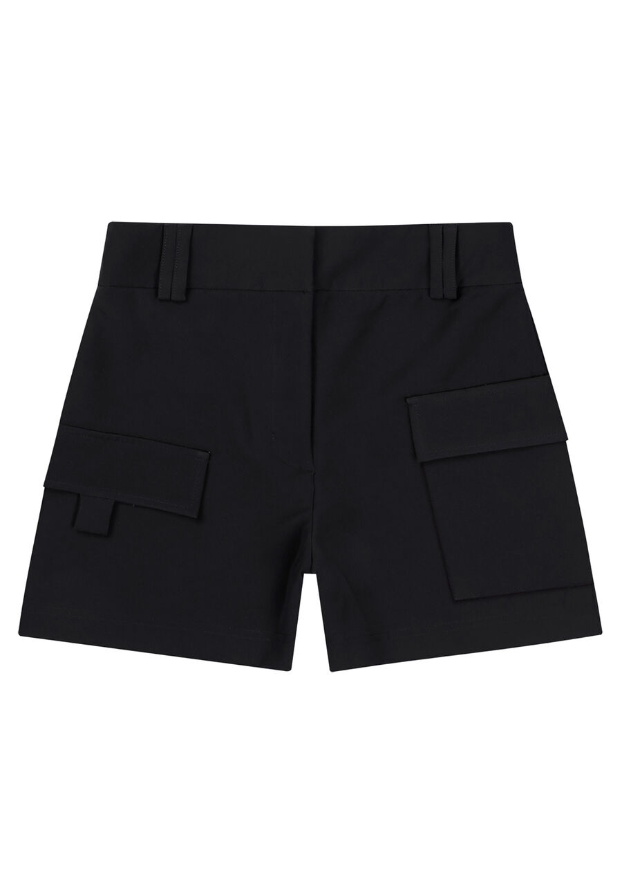 Shorts Cintura Alta com Detalhe Lapela, . Shorts Cintura Alta com Detalhe Lapela, , large.