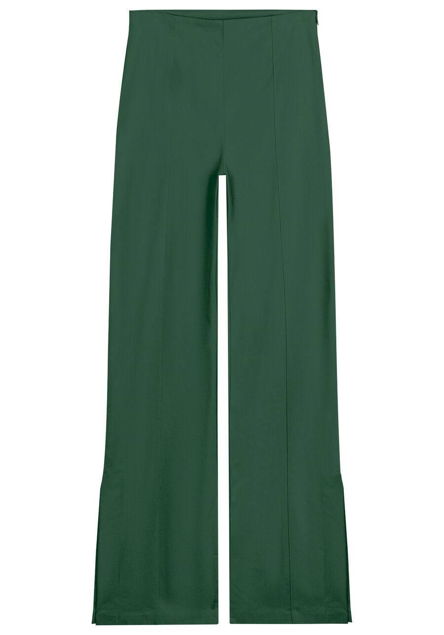 Calça Slim Cintura Média com Abertura Lateral, . Calça Slim Cintura Média com Abertura Lateral, , large.
