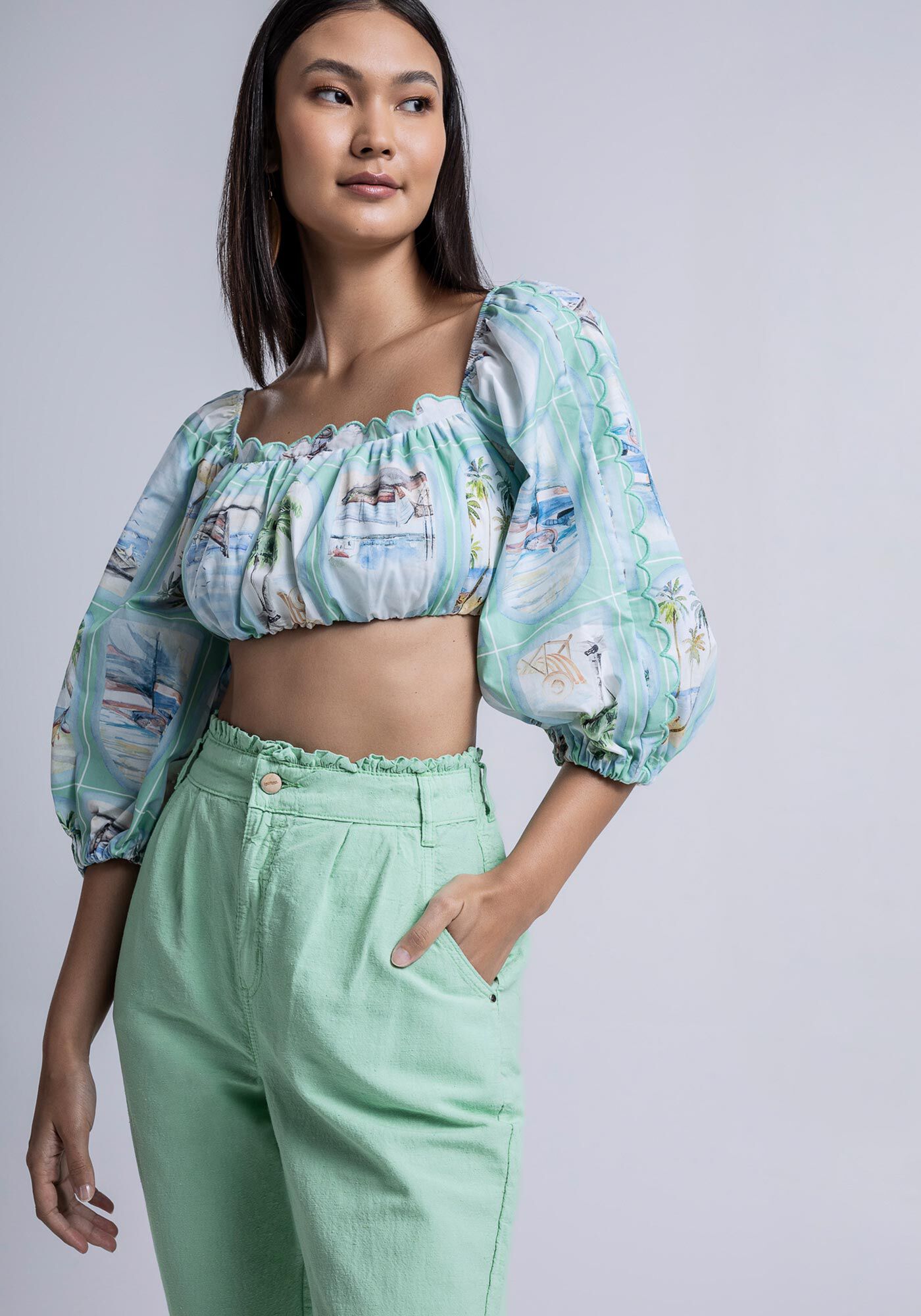 Cal&ccedil;a Sarja Jogging com Cintura Super Alta, , large.