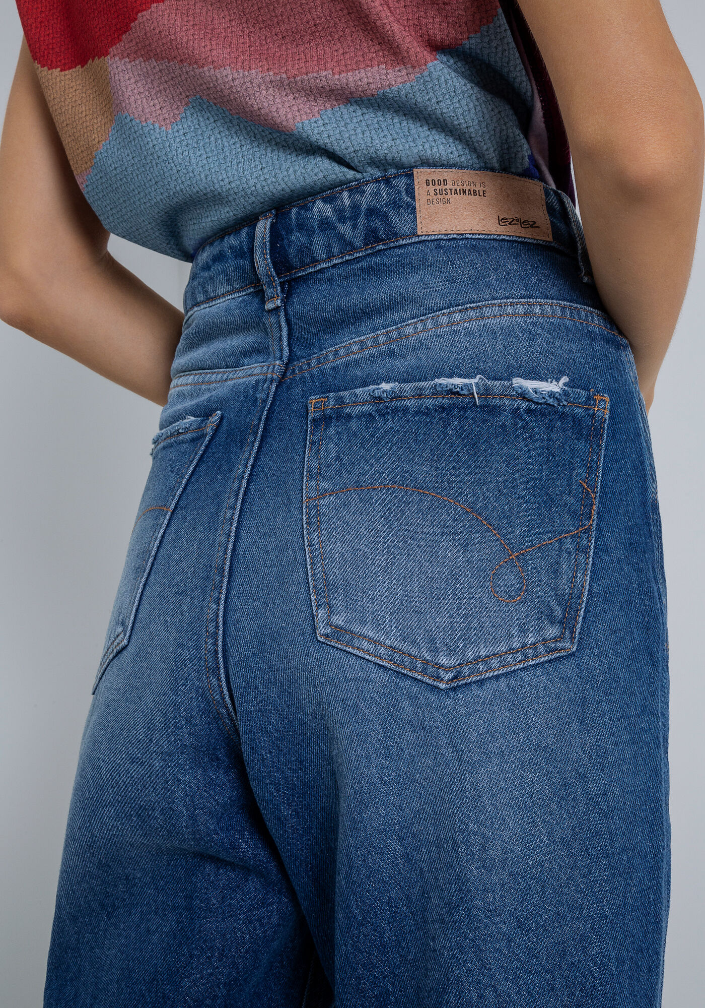 Cal&ccedil;a Jeans Mom Cropped, , large.