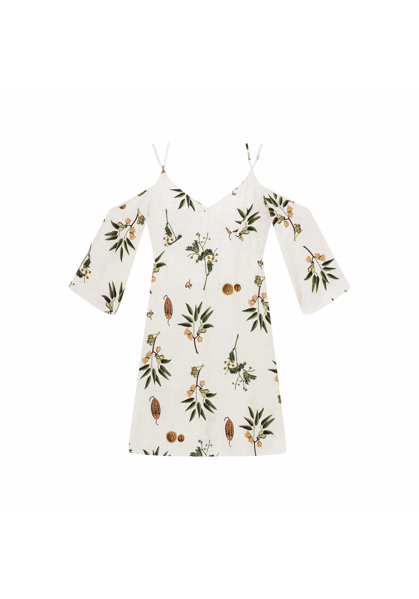 Vestido Manga 3/4 Estampa, , large.