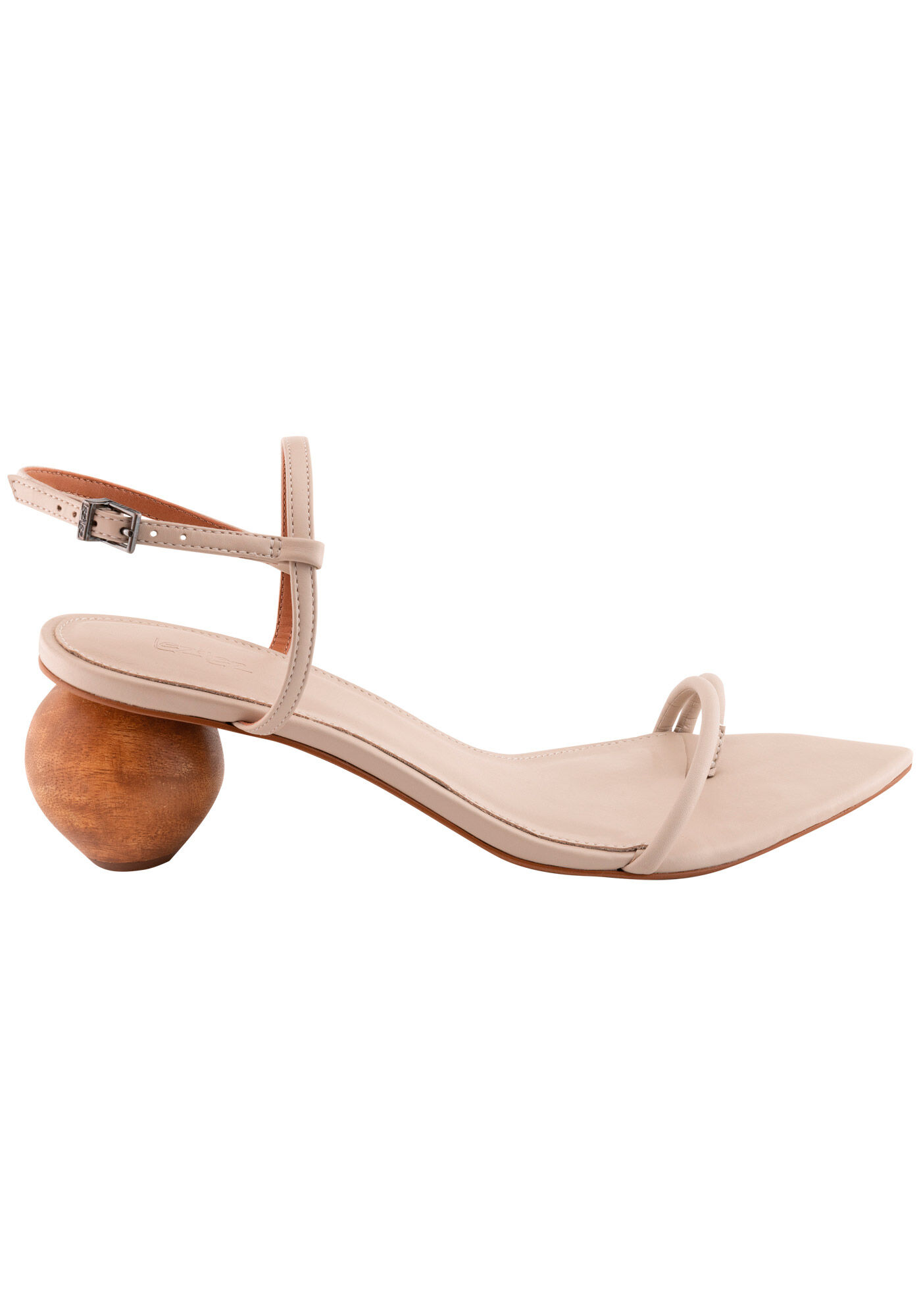 Sand&aacute;lia Bico Fino com Salto Bloco Redondo, , large.