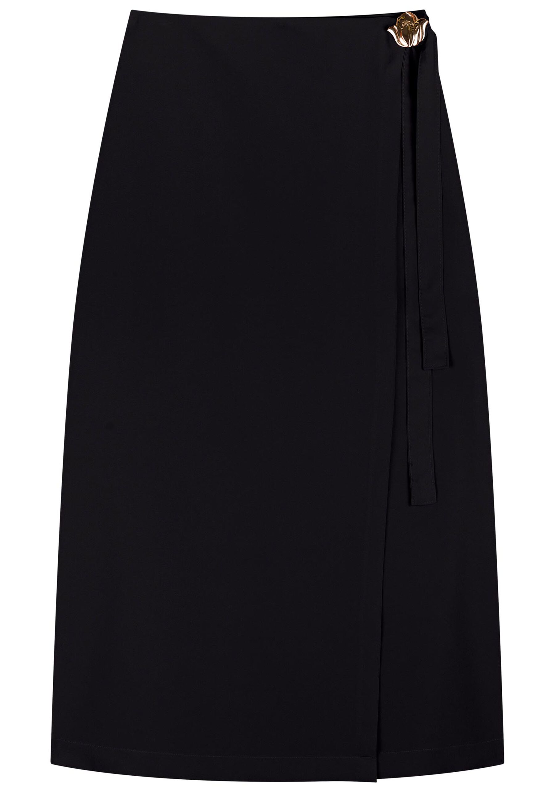 Saia Midi Chá Com Amarração E Aplique Metalizado, . Saia Midi Chá Com Amarração E Aplique Metalizado, , large.