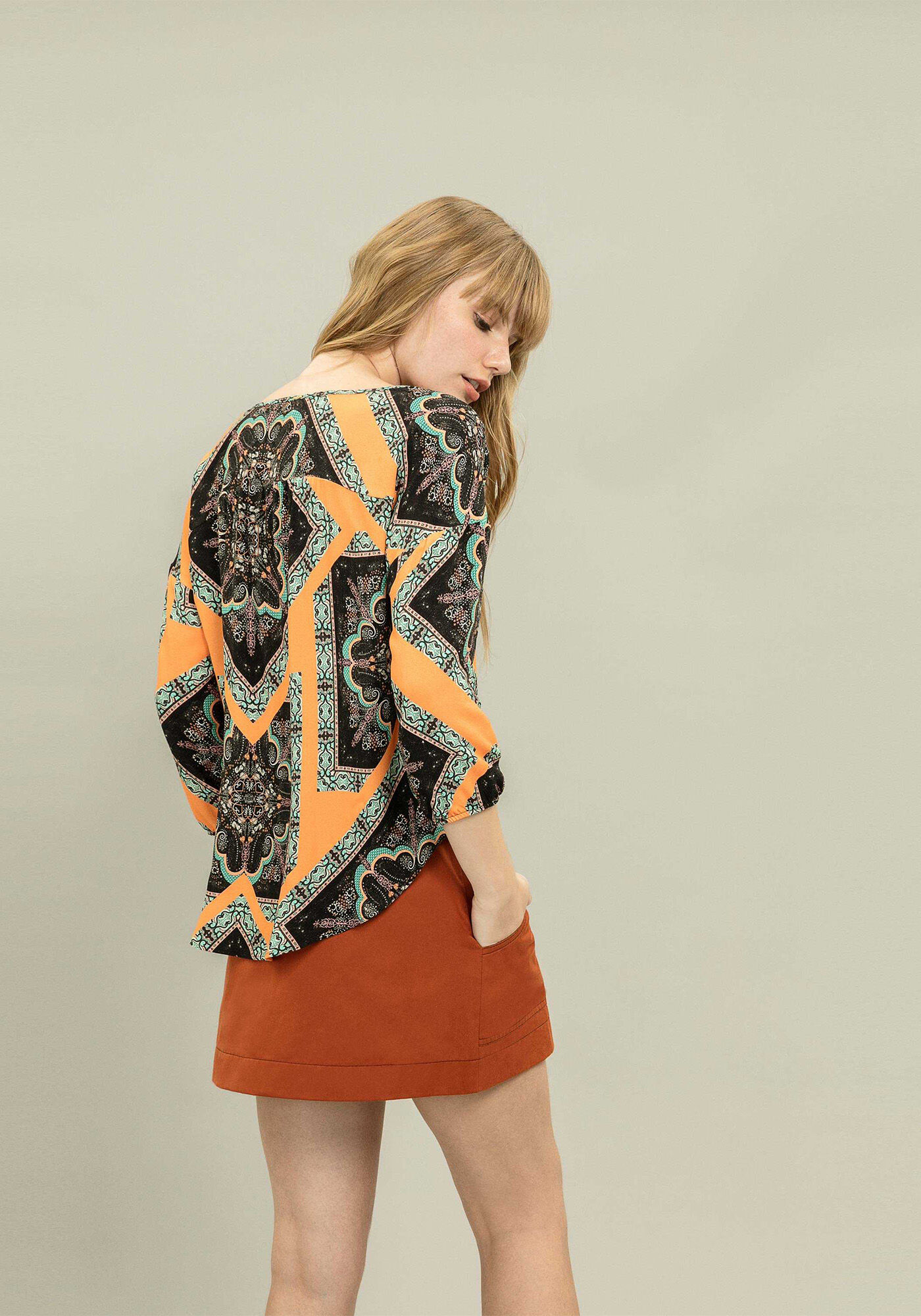 Blusa Manga 3/4 Estampa, , large.