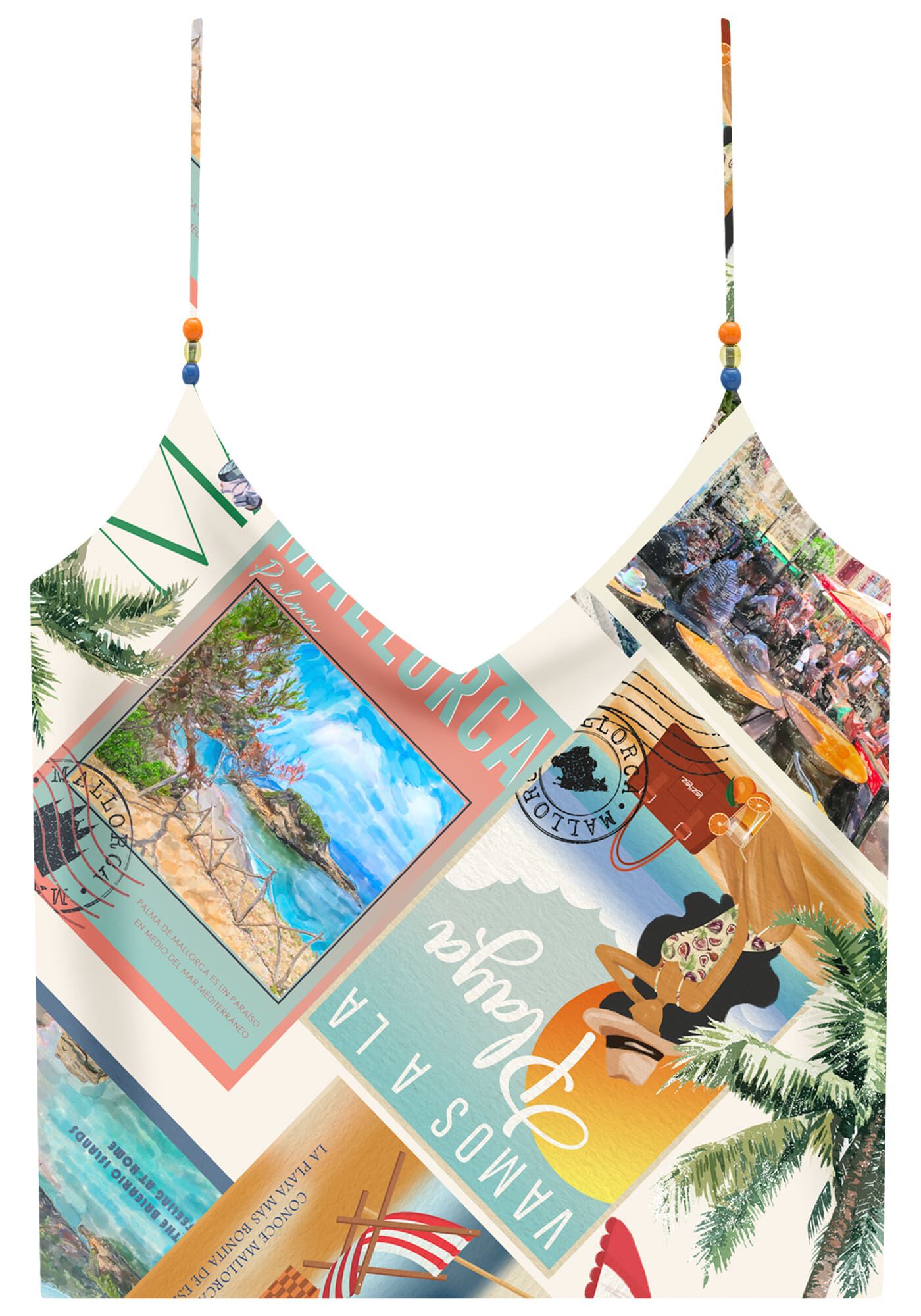 Blusa Estampada em Viscose com Recorte Costas, , large.