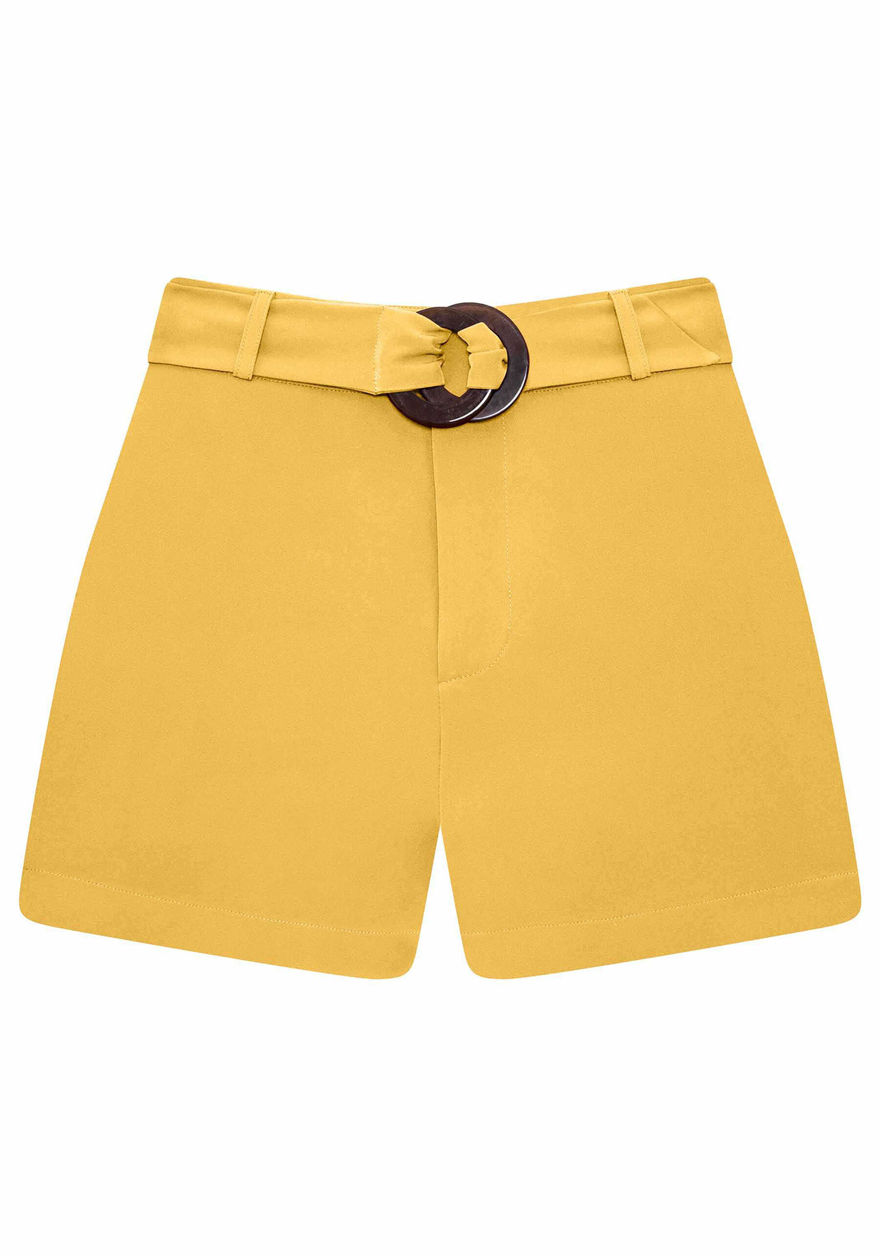 Shorts Cintura Alta com Cinto, . Shorts Cintura Alta com Cinto, , large.