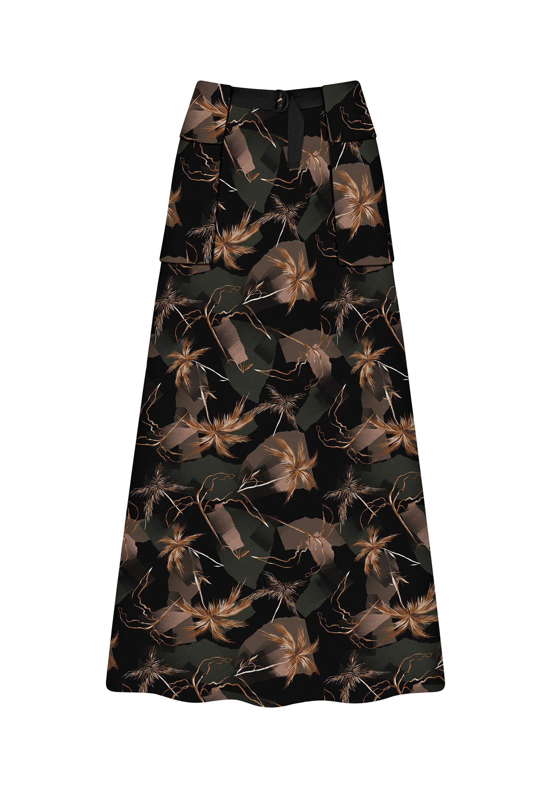 Saia Longa com Cinto, . Saia Longa com Cinto, , large.