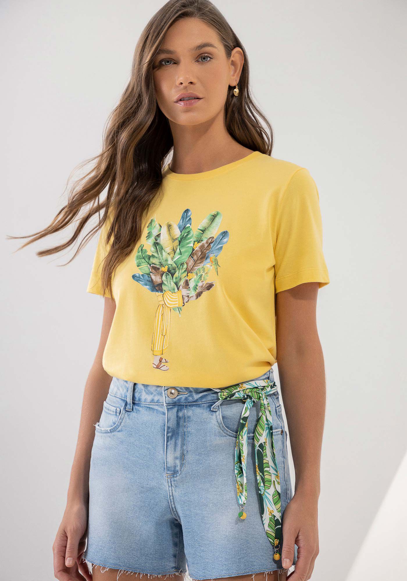 T-shirt em Malha Prime Estampada, , large.