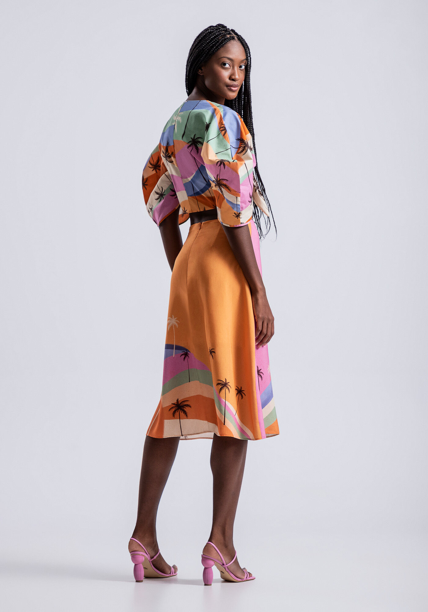 Saia viscose midi sales