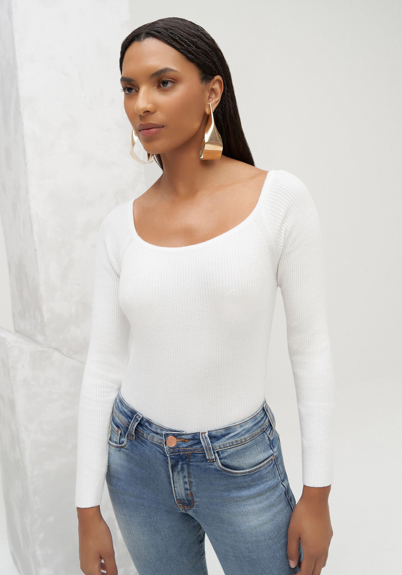 Cal&ccedil;a Jeans Skinny com Cintura M&eacute;dia, , large.