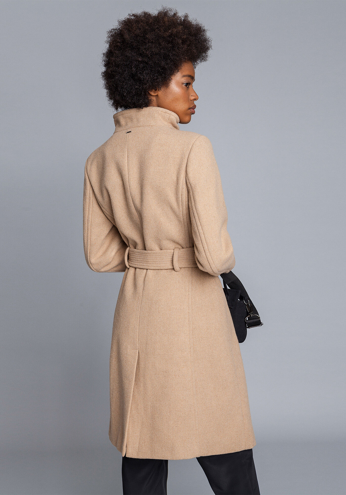 Sobretudo feminino shop com cinto