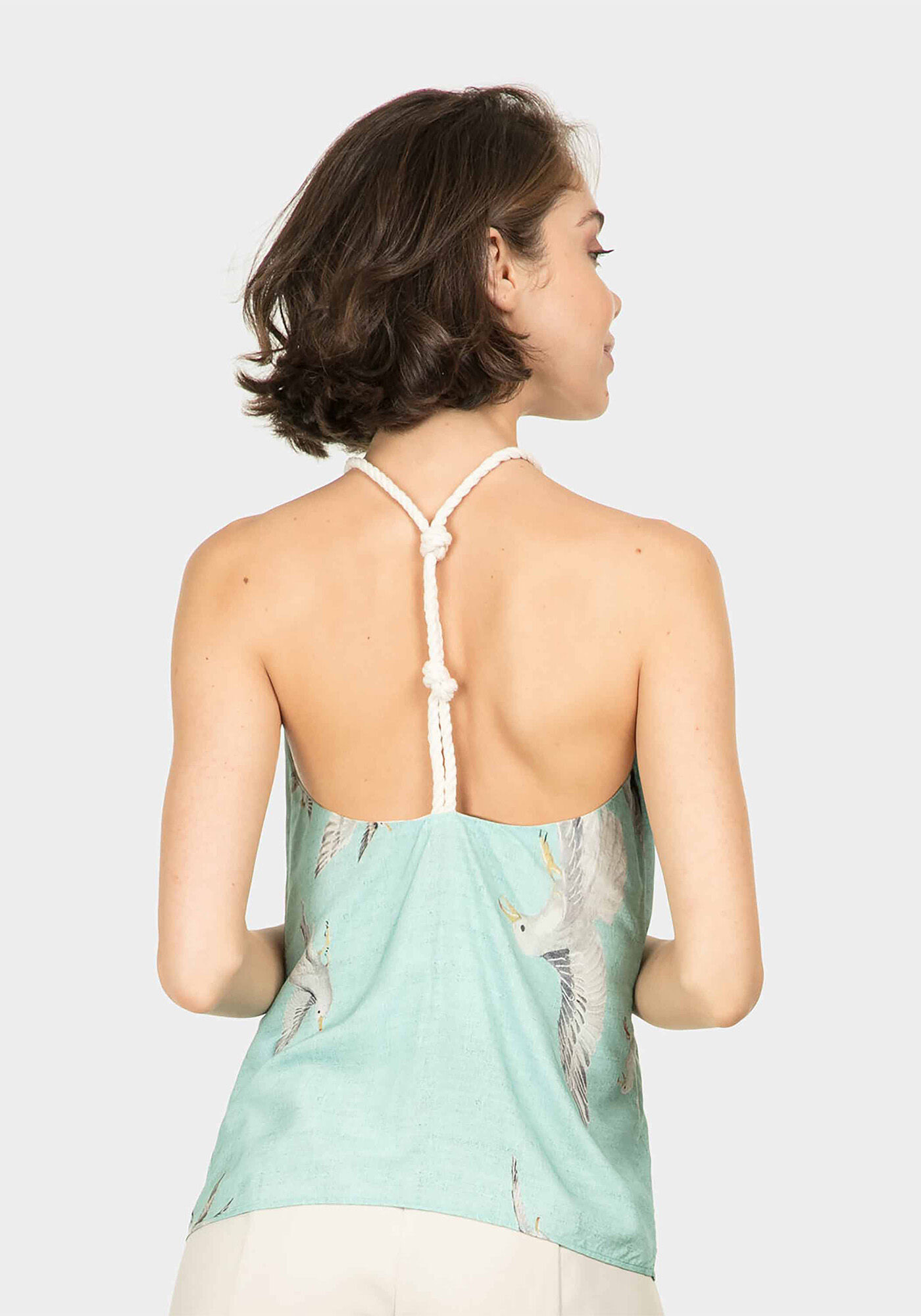 Blusa com Al&ccedil;as Corda Estampa, , large.