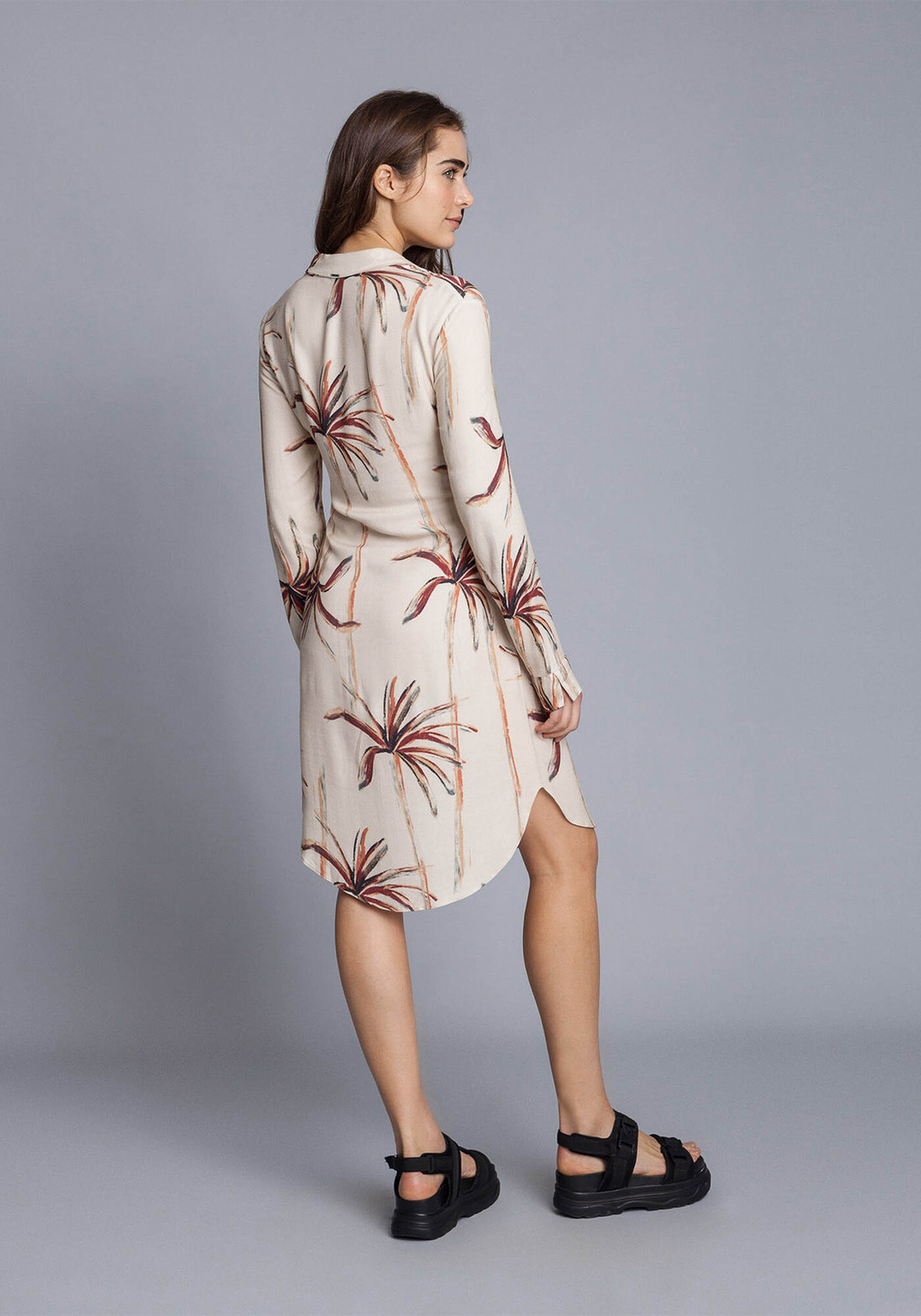 Vestido Chemise M&iacute;di Amarra&ccedil;&atilde;o, , large.