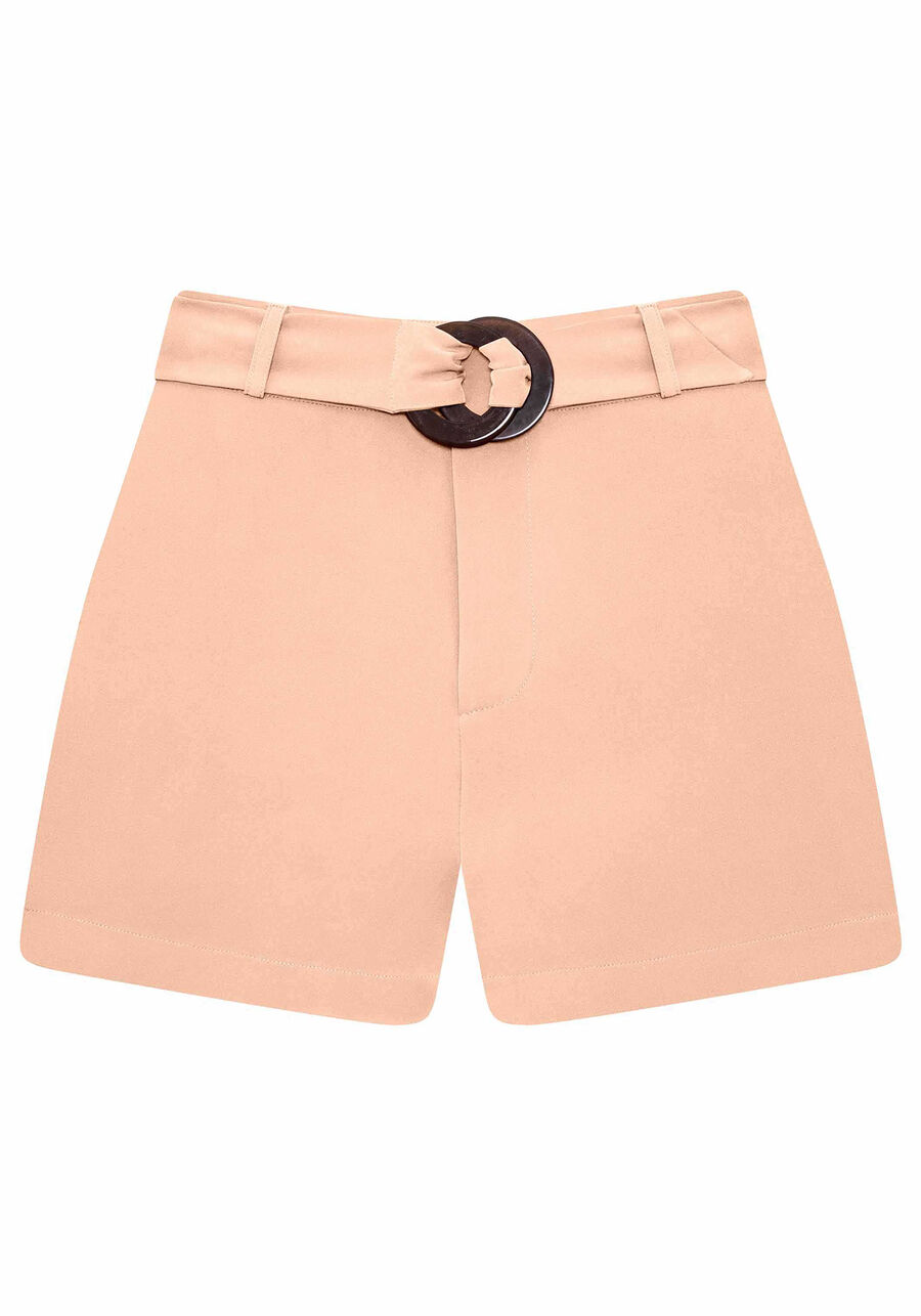 Shorts Cintura Alta com Cinto, , large.
