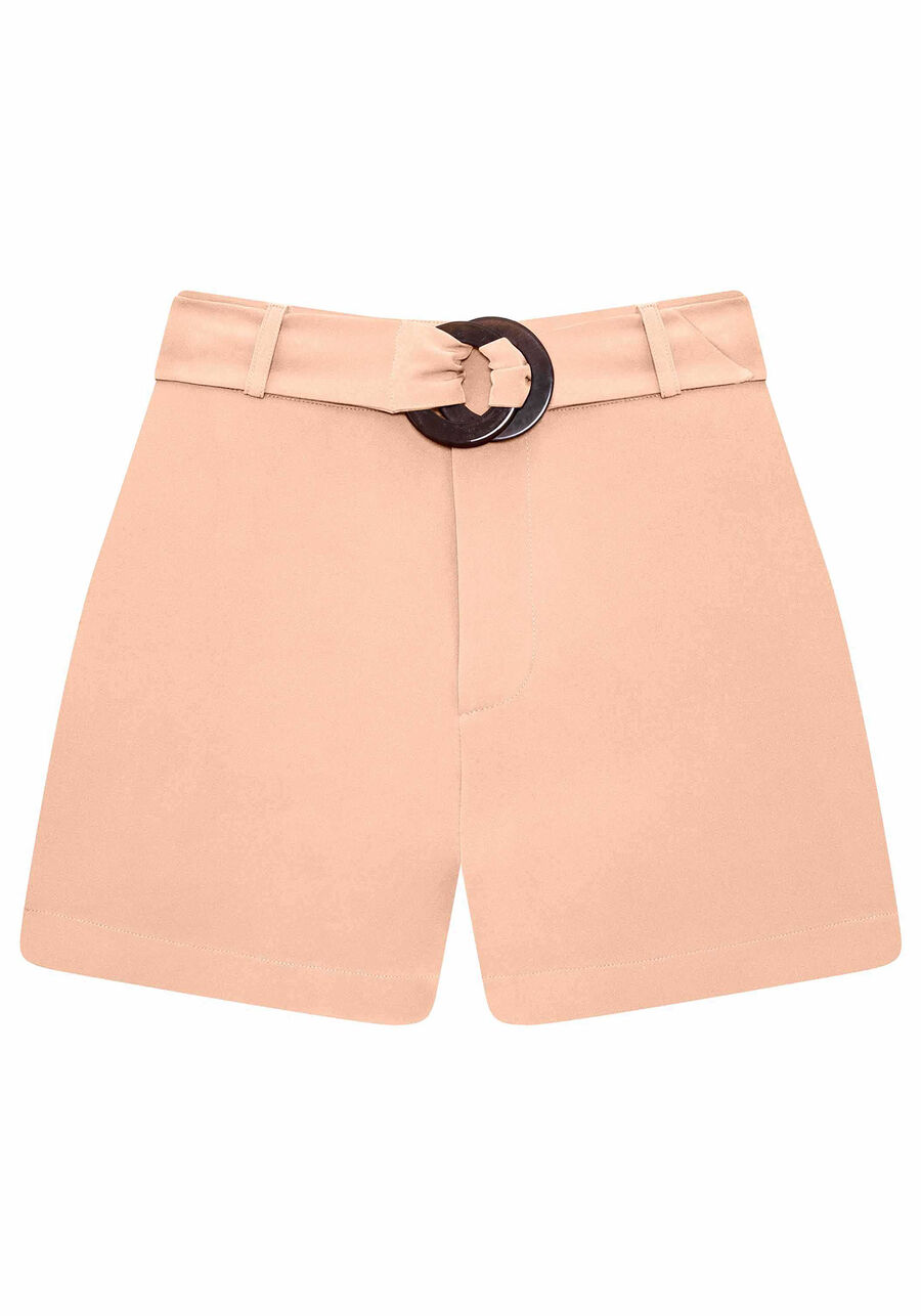Shorts Cintura Alta com Cinto, . Shorts Cintura Alta com Cinto, , large.