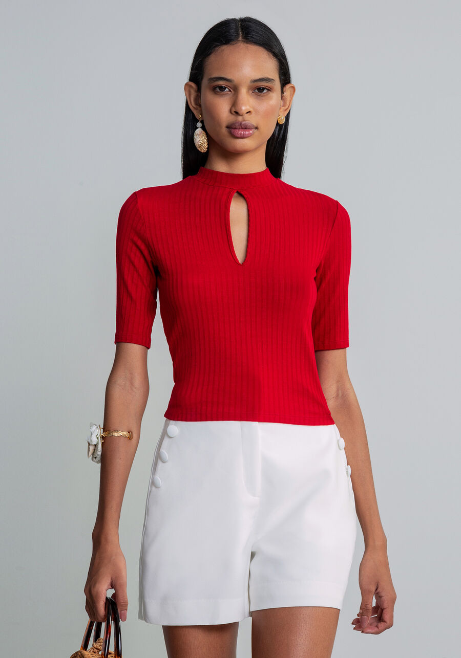 Blusa Gola Alta Recorte Decote, . Blusa Gola Alta Recorte Decote, , large.