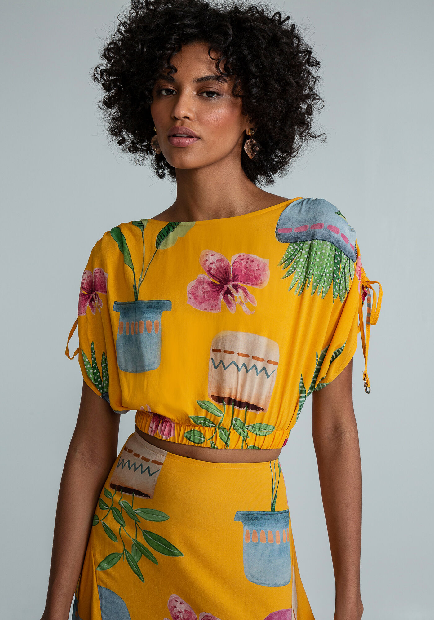 Blusa Cropped Amarra&ccedil;&atilde;o Ombros, , large.