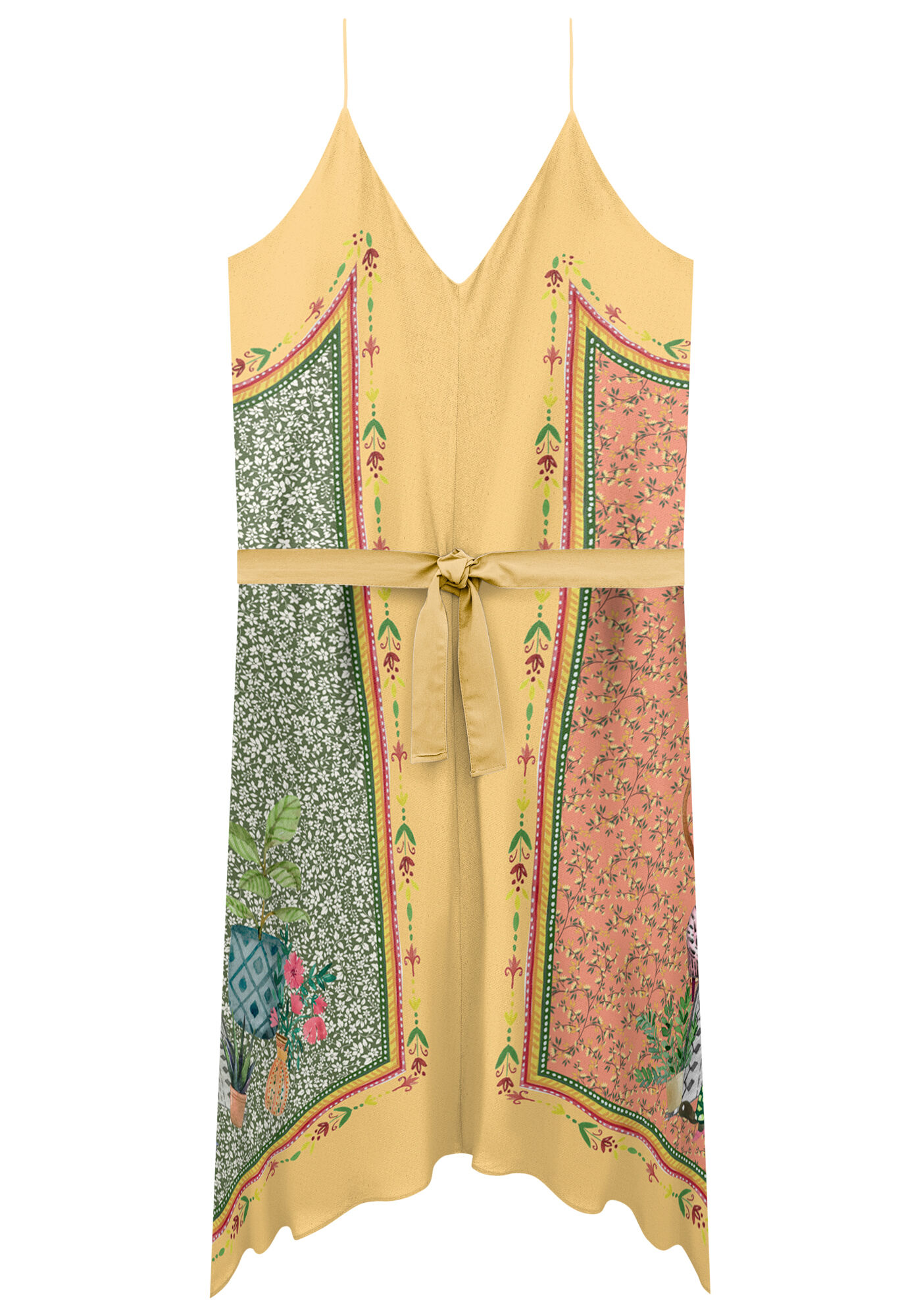 Vestido barra deals assimetrica farm