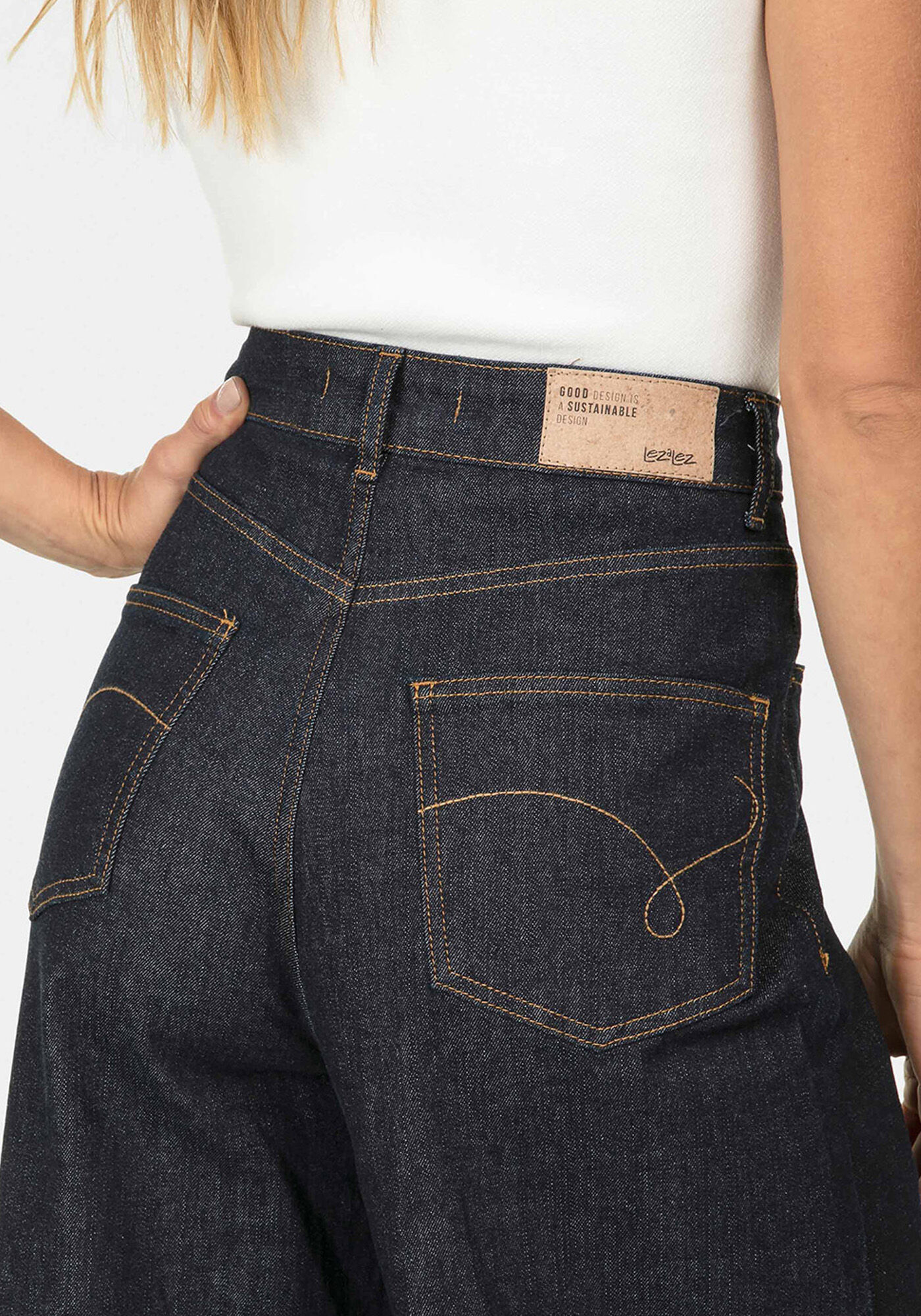 Cal&ccedil;a Wide Leg Cintura Alta, , large.