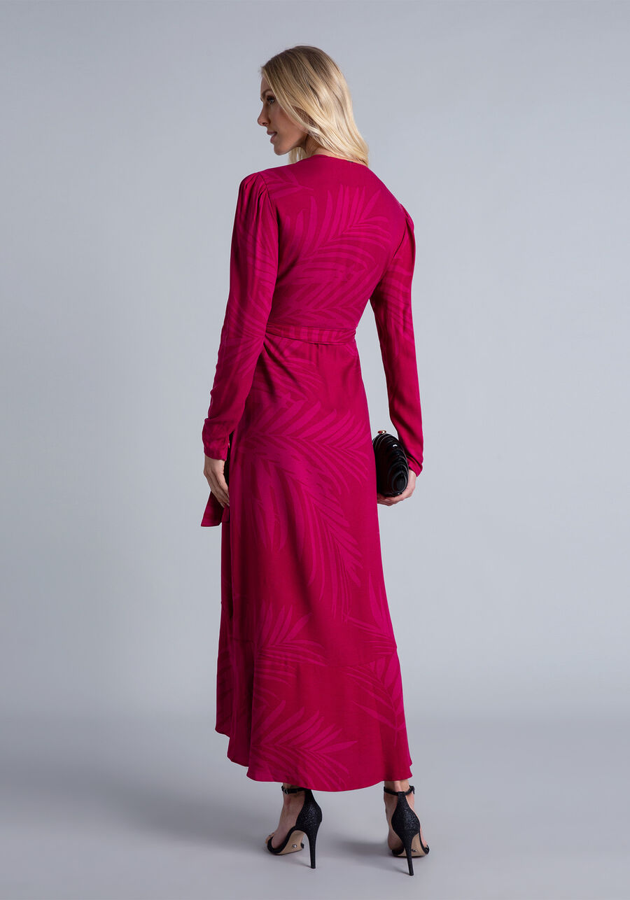 Vestido Manga Longa Transpassado, . Vestido Manga Longa Transpassado, , large.