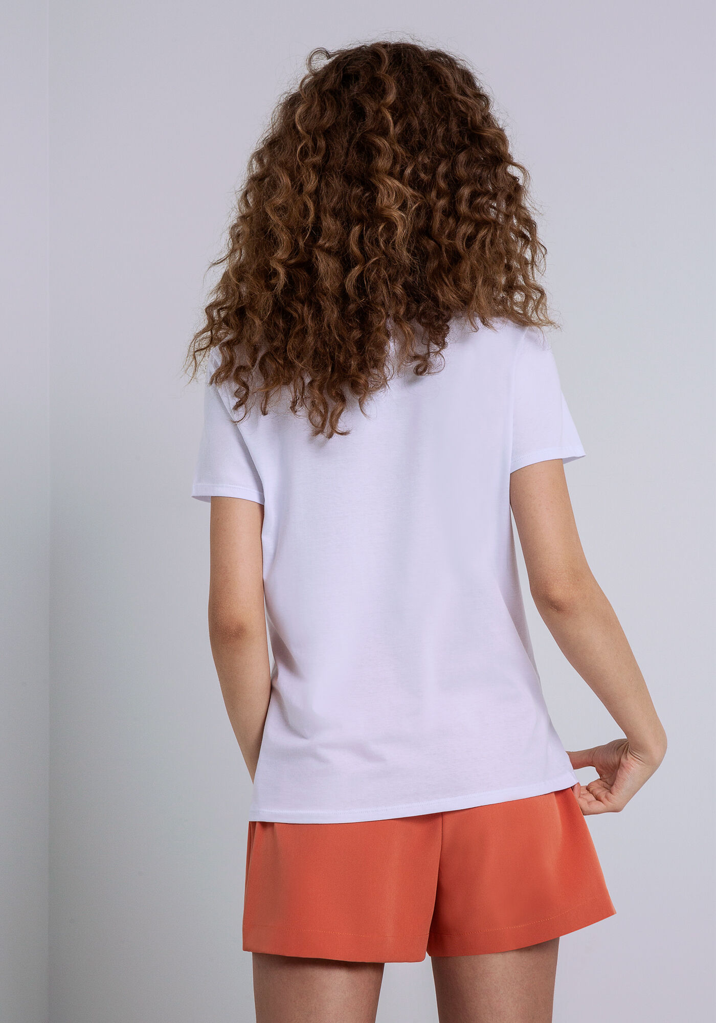 Blusa Manga Curta em Malha com Estampa, , large.