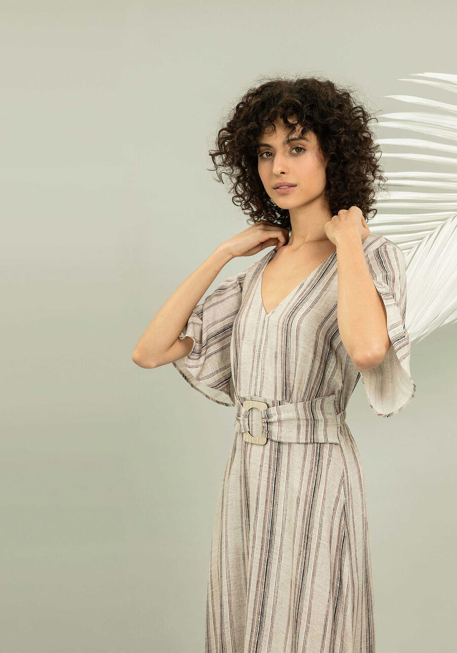 Vestido com Cinto Estampa, . Vestido com Cinto Estampa, , large.