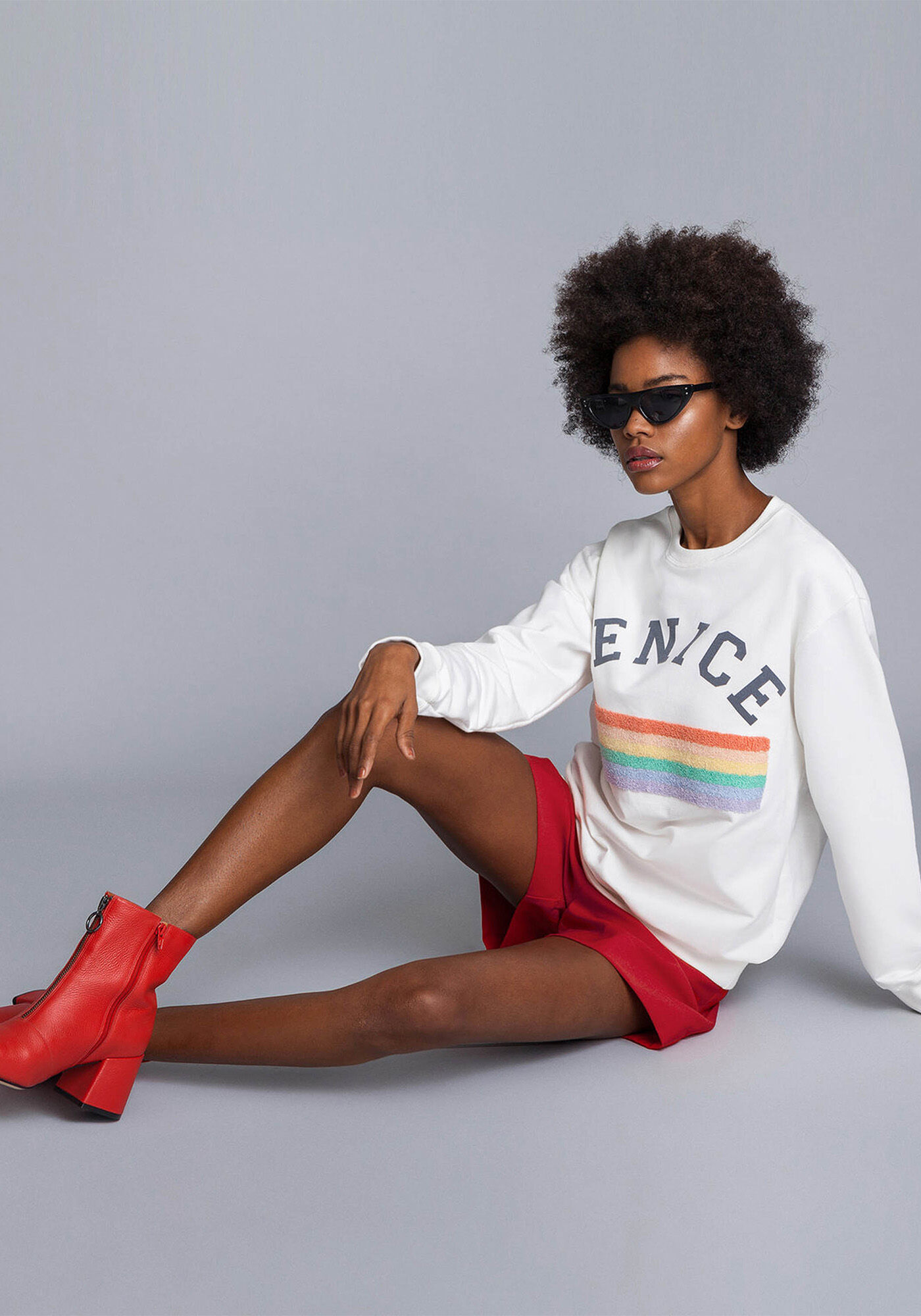 Blus&atilde;o Estampa e Bordado, , large.