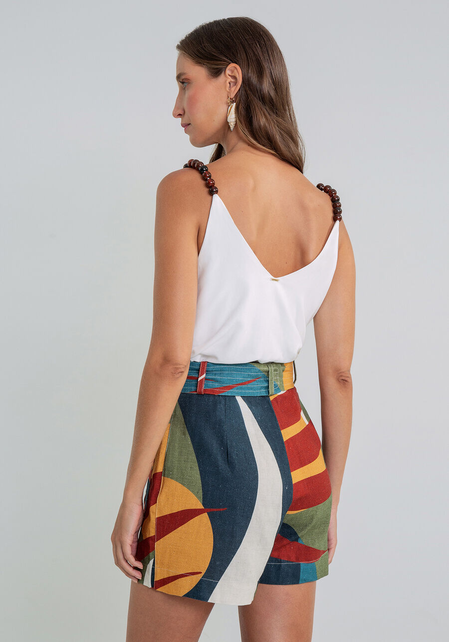 Shorts Cintura Alta Bolsos Linho, . Shorts Cintura Alta Bolsos Linho, , large.