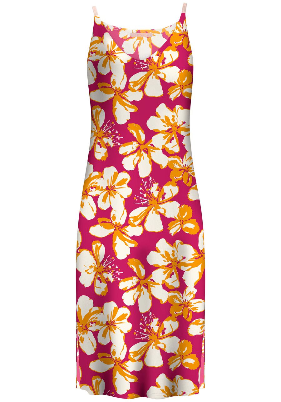 Vestido Midi Estampado com Decote V, . Vestido Midi Estampado com Decote V, , large.