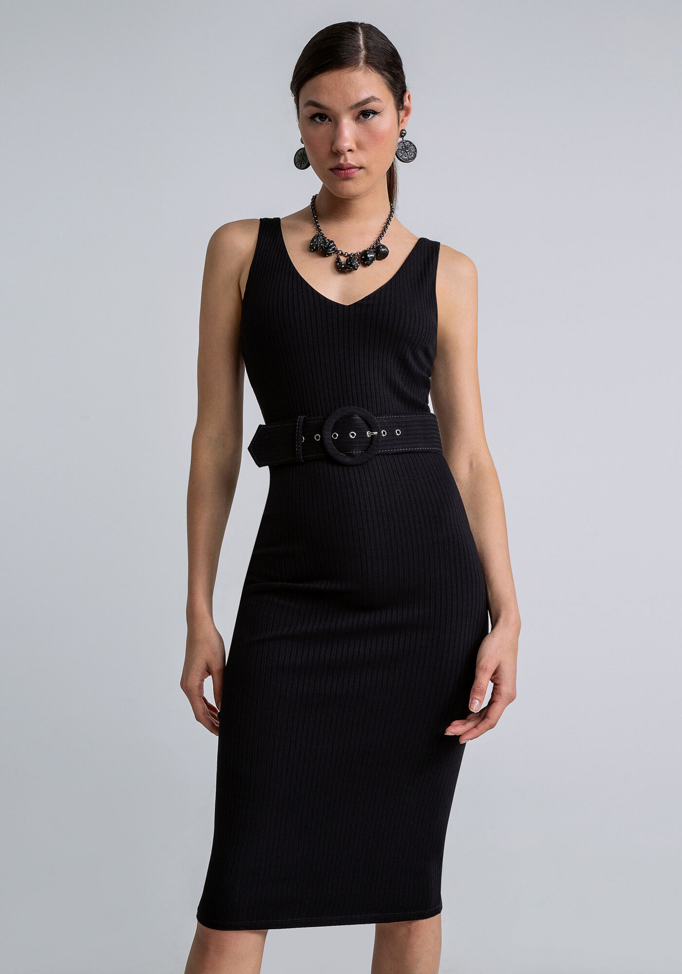 Cinto preto top para vestido
