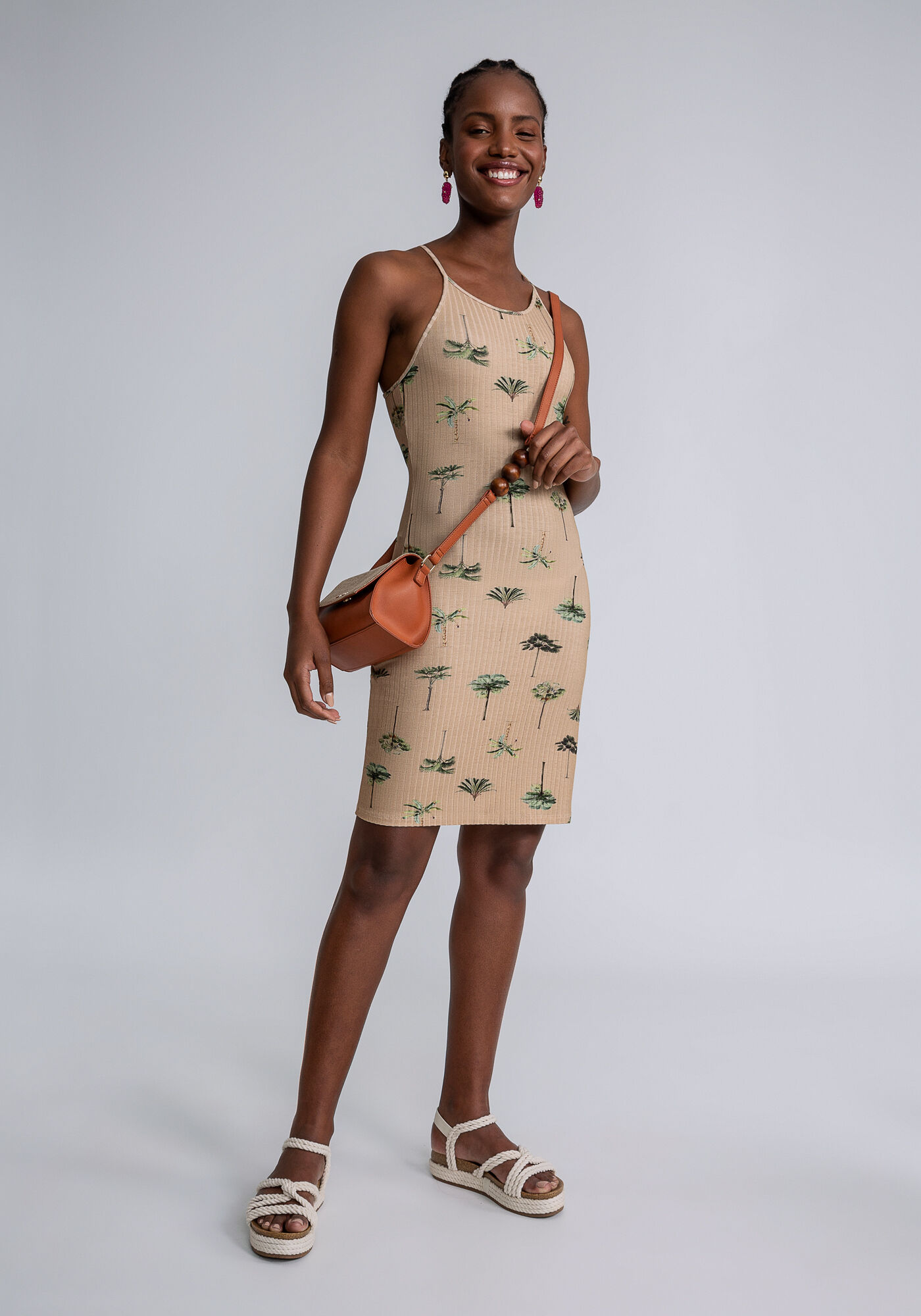 Vestido com Al&ccedil;as Justo Estampa, ARVOREDO, large.