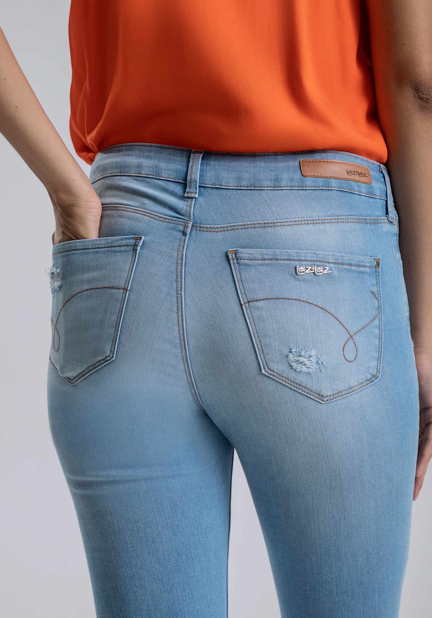 Cal&ccedil;a Jeans Skinny Cropped Barra Desfiada, JEANS, large.