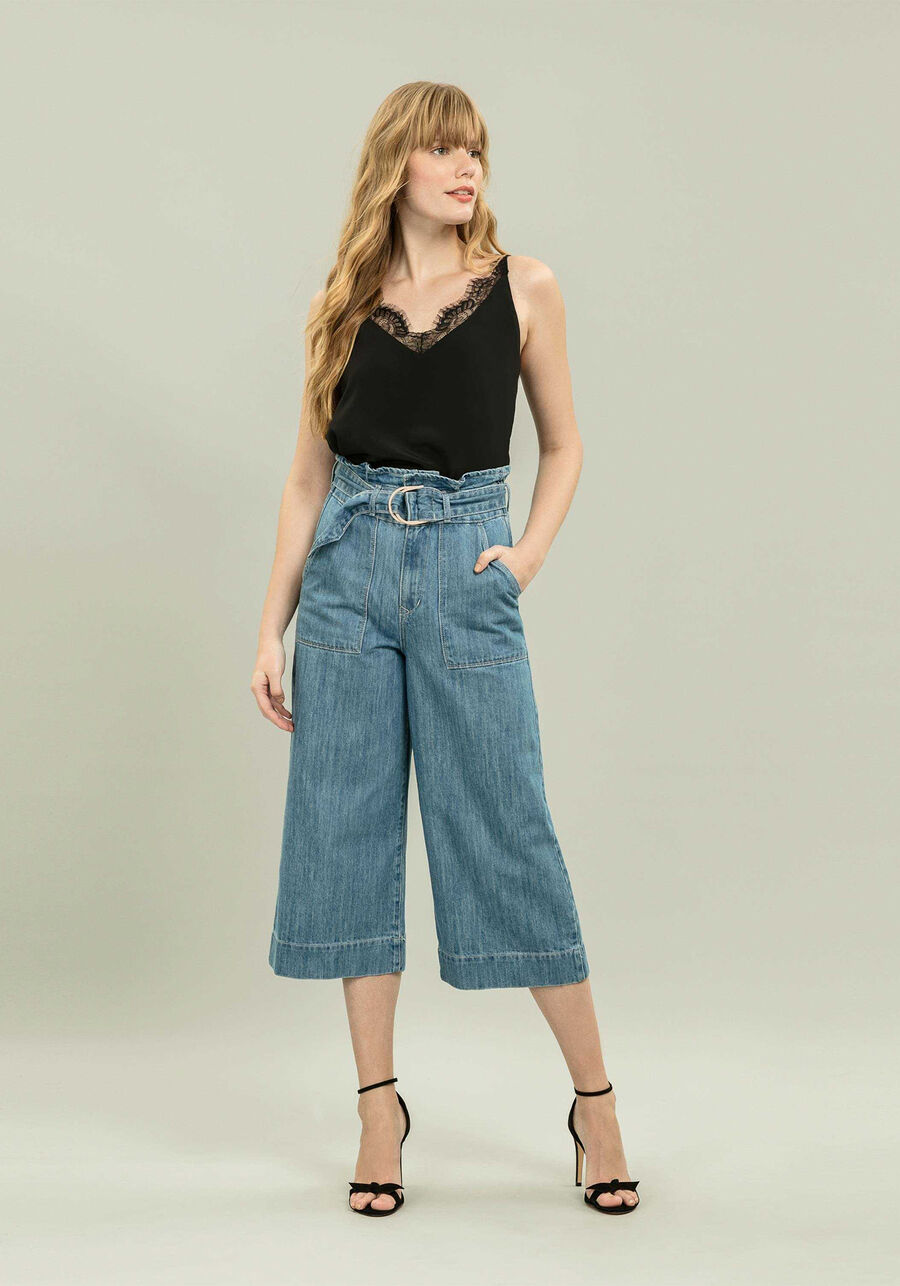 Blusa com Alças Renda Decote, . Blusa com Alças Renda Decote, , large.