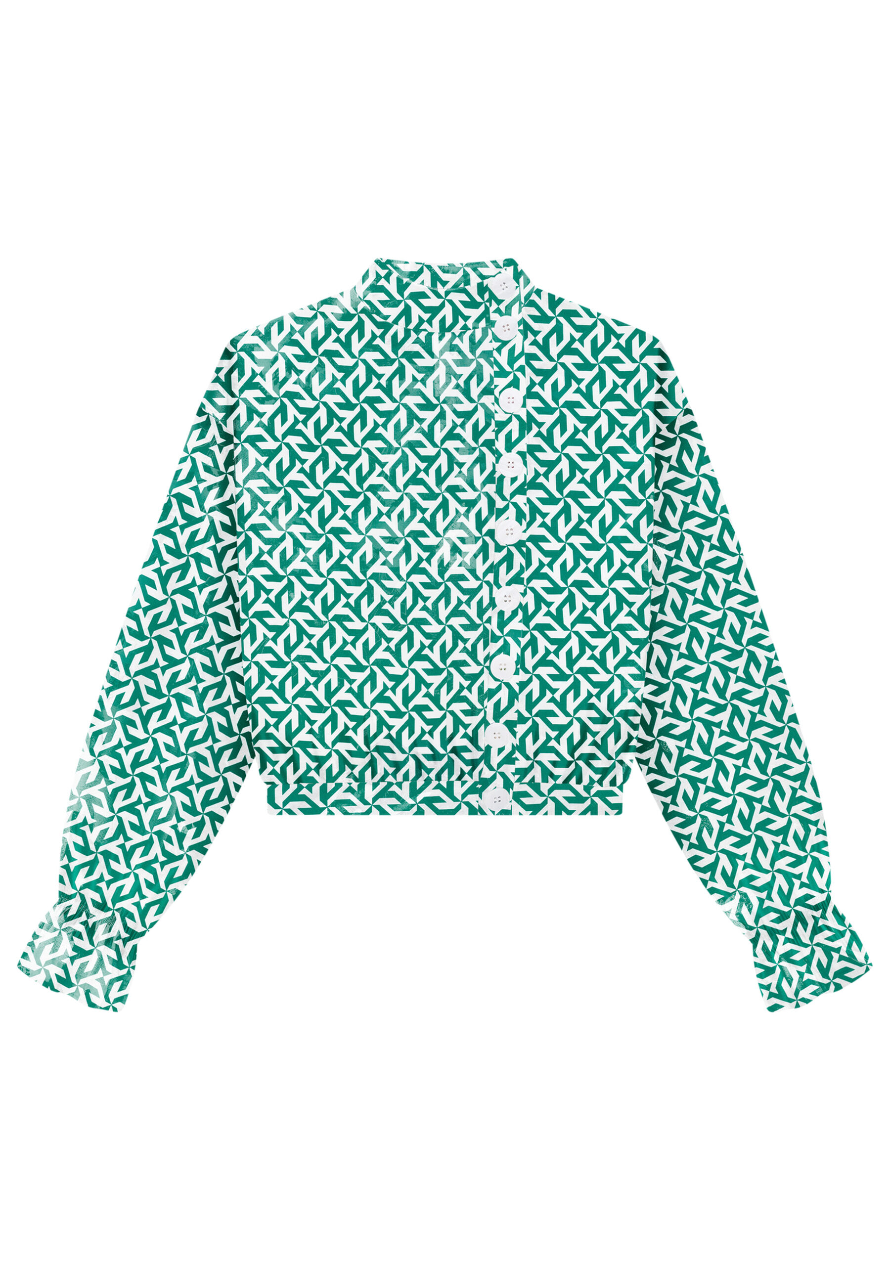 Blusa em Viscose com Botões Máxi, CATAVENTO. Blusa em Viscose com Botões Máxi, CATAVENTO, large.