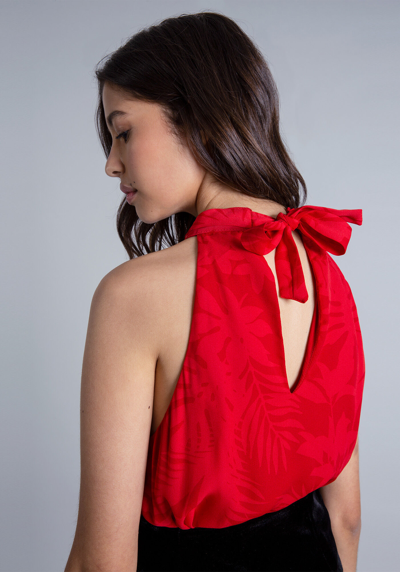 Blusa Gola Alta Estampada, , large.