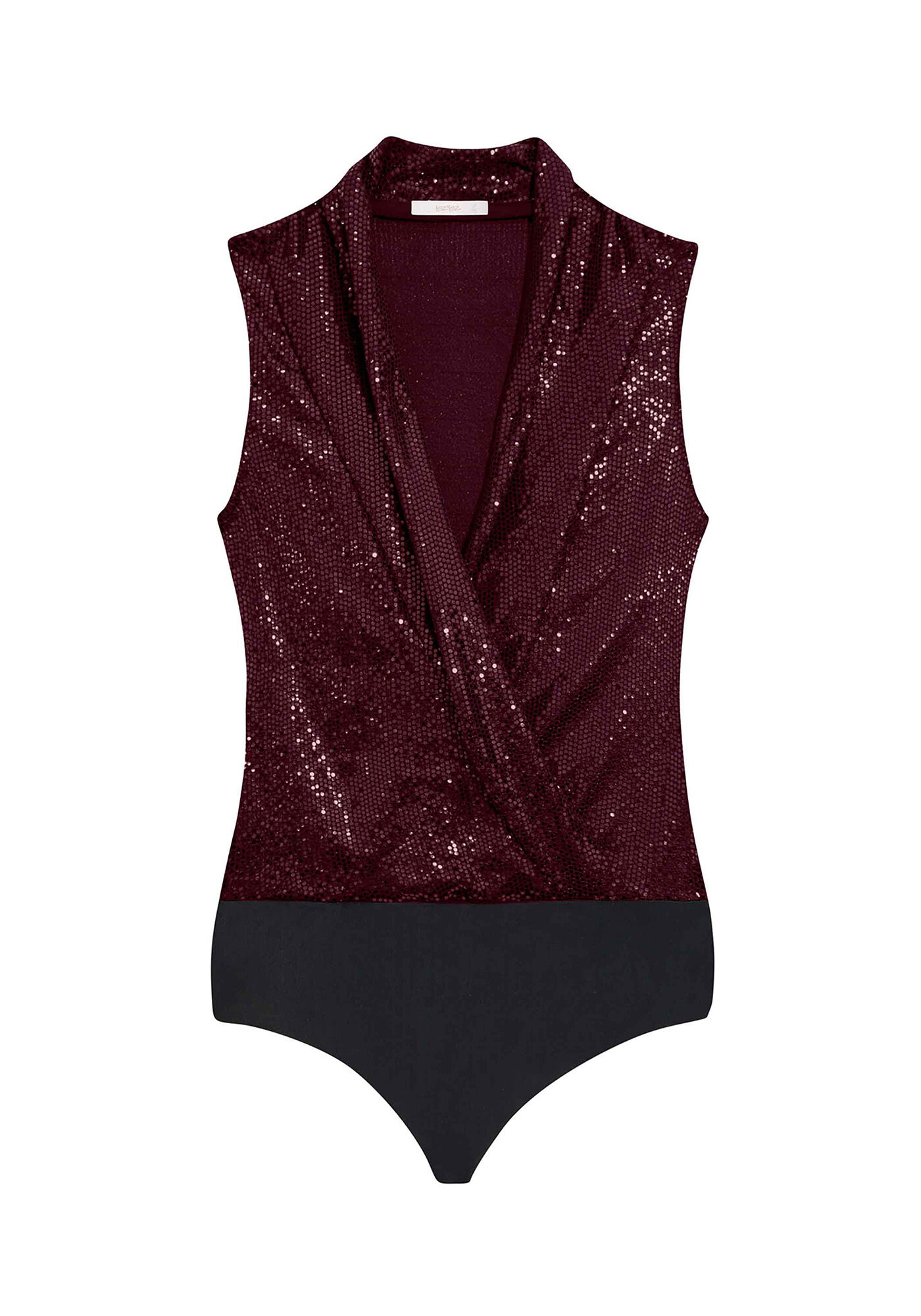 Body Malha Paet&ecirc; Glam Sem Manga, , large.